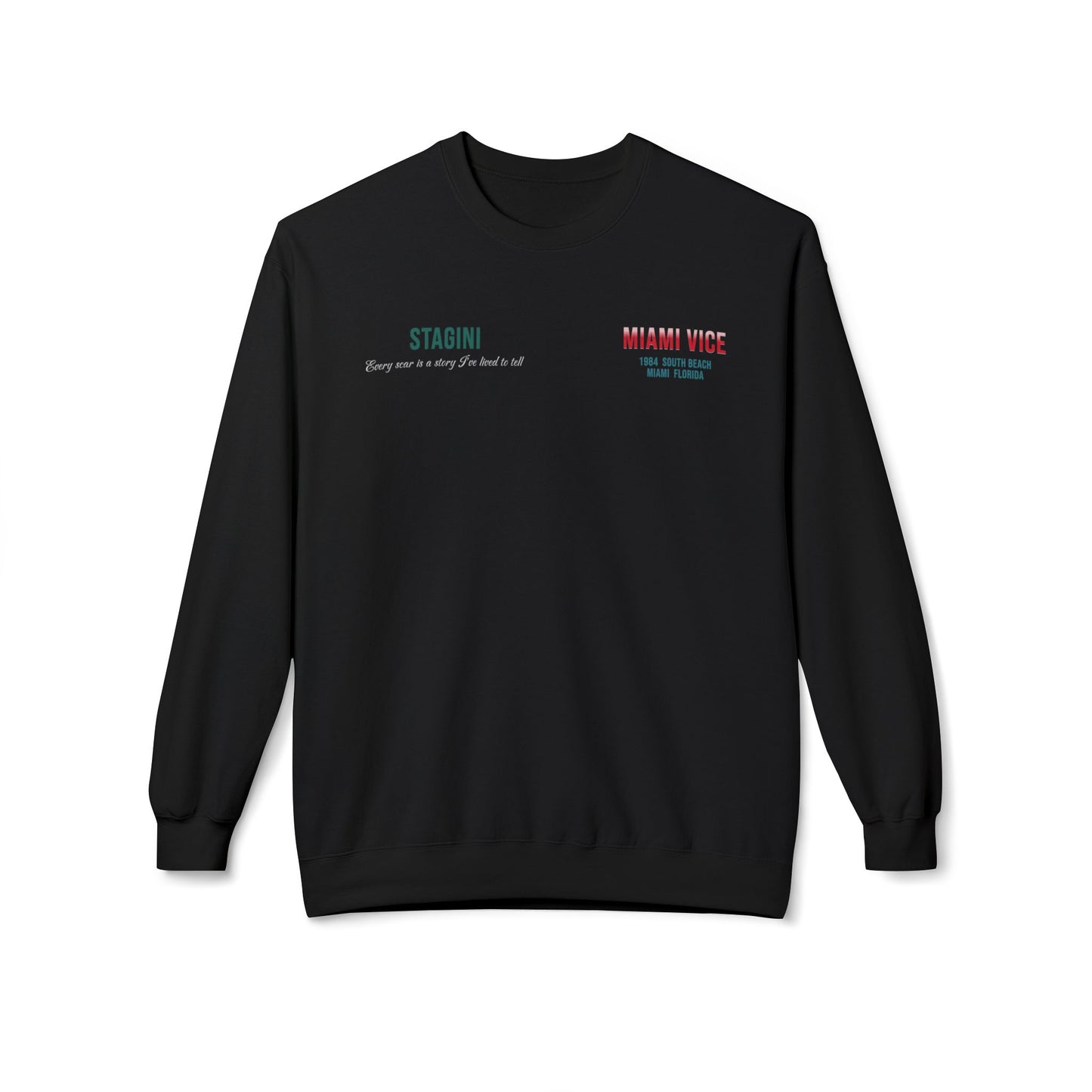 Miami Vice 1980s Retro Graphic Sweatshirt
