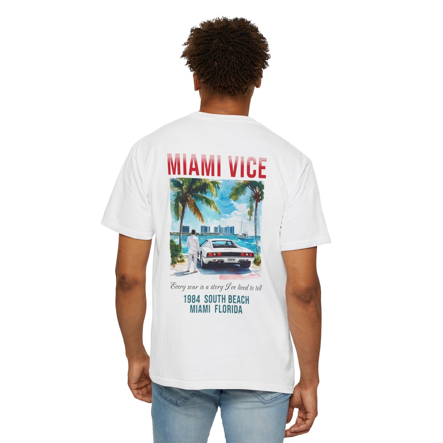 Miami Vice 1980s Retro Graphic T-Shirt