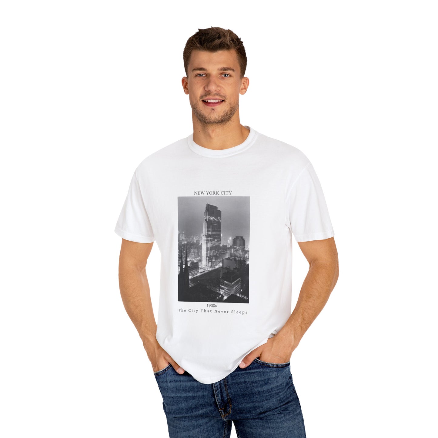 New York City Manhattan Photograph 1930s Graphic T-Shirt