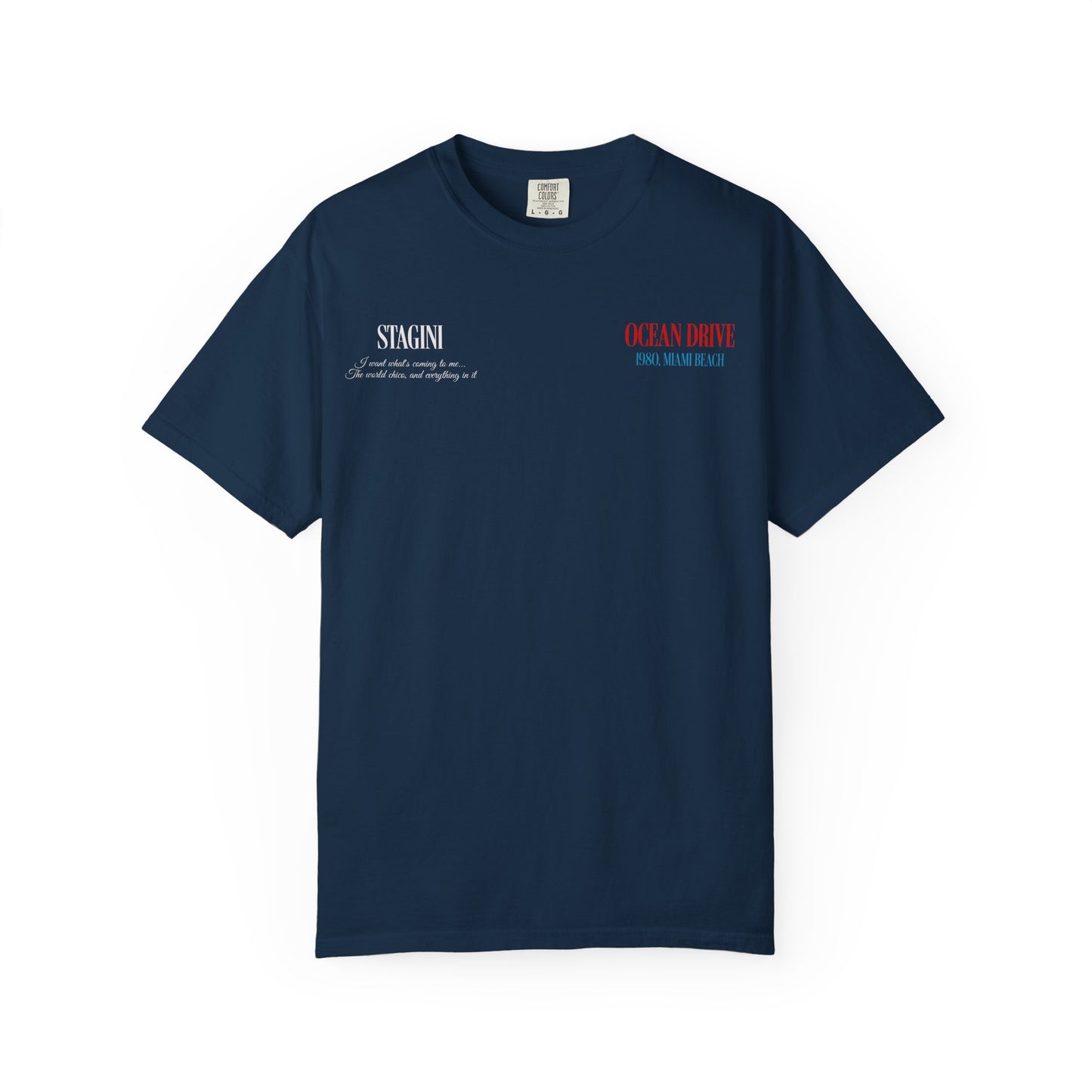 Ocean Drive 1980 Miami Beach Graphic T-Shirt