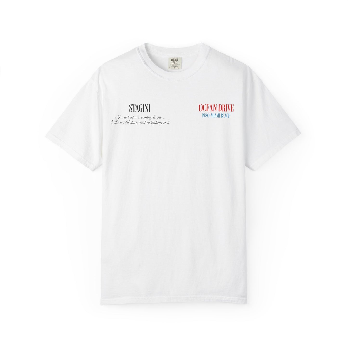 Ocean Drive 1980 Miami Beach Graphic T-Shirt