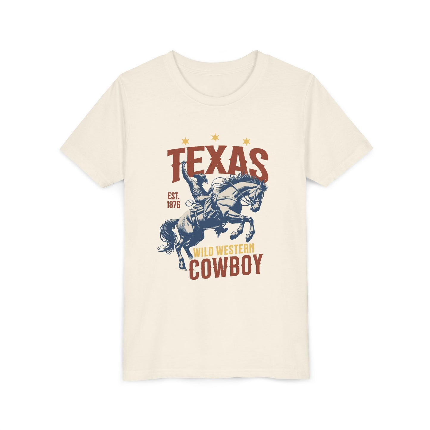 Texas Western Cowboy 1876 Youth T-shirt