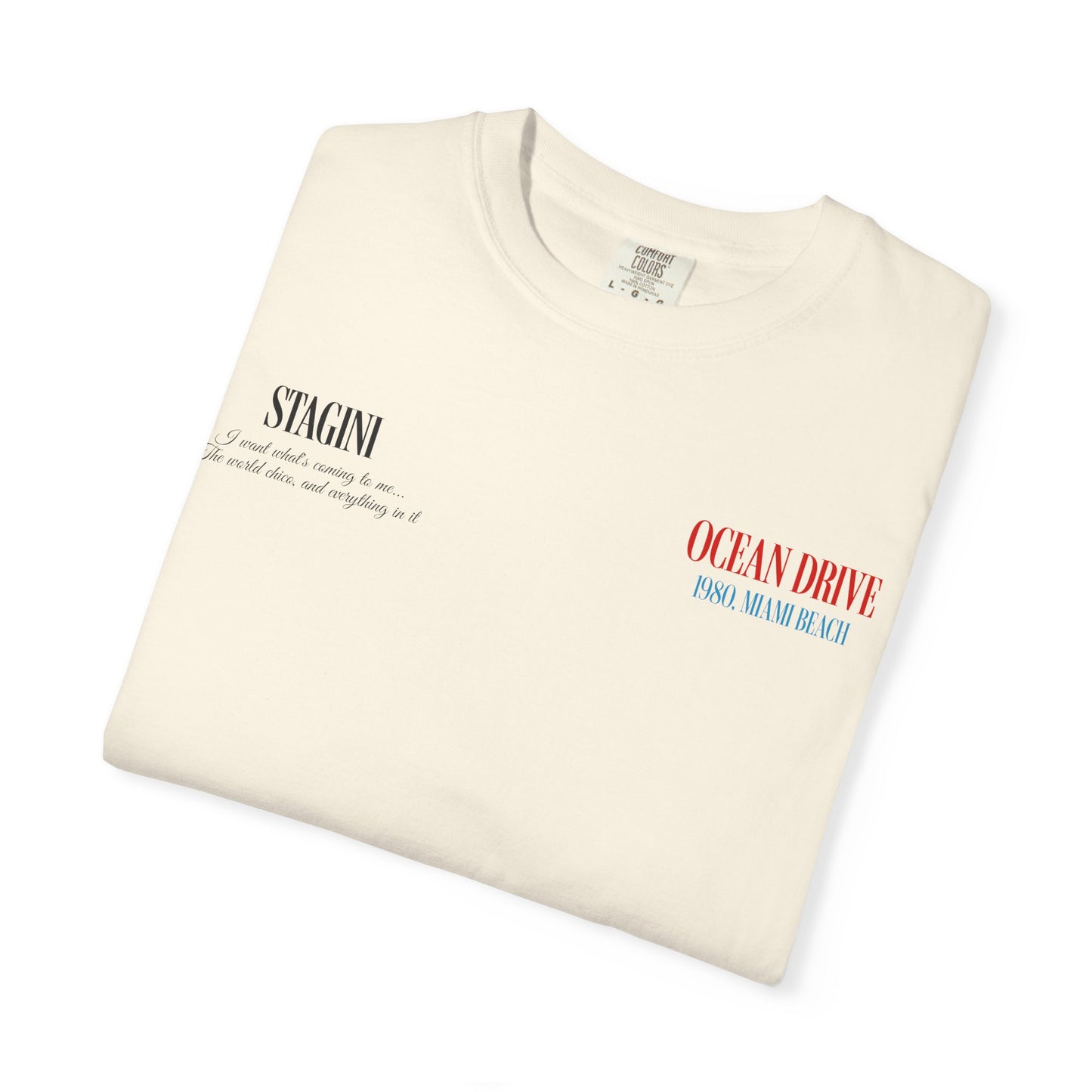 Ocean Drive 1980 Miami Beach Graphic T-Shirt