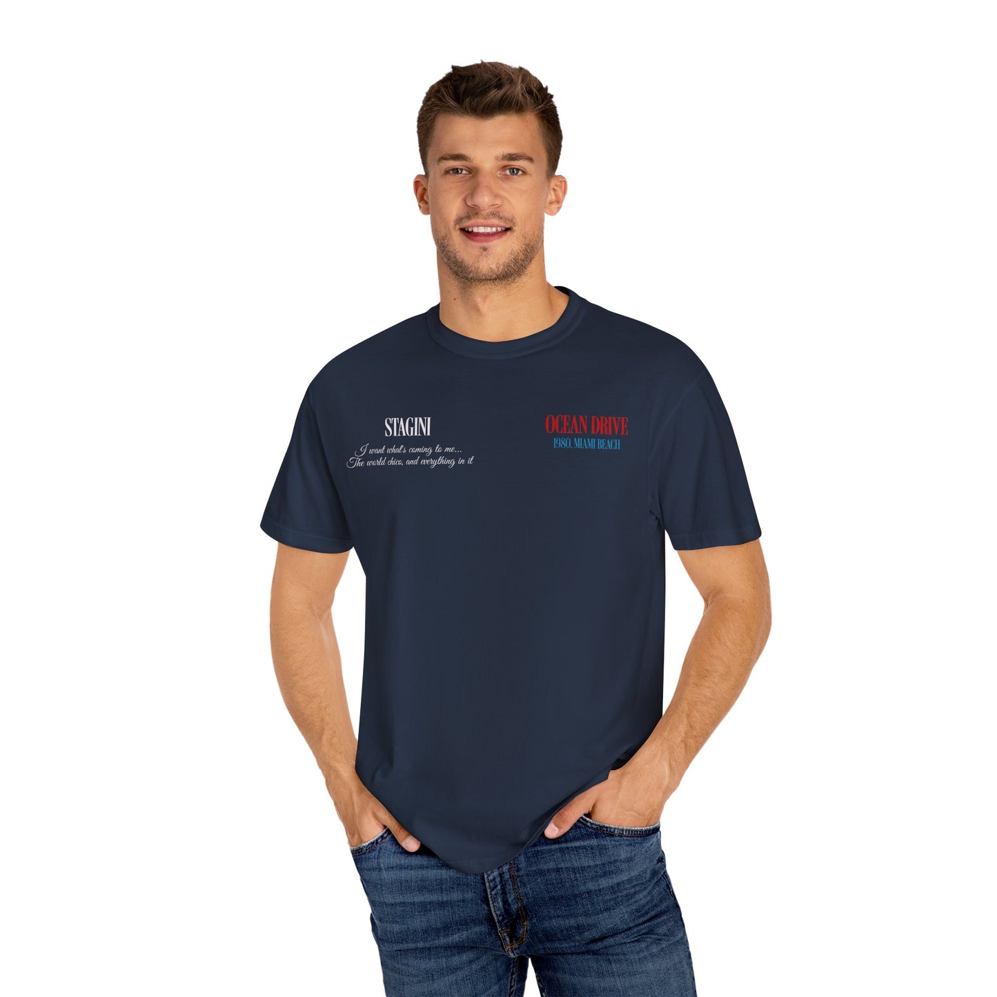 Ocean Drive 1980 Miami Beach Graphic T-Shirt
