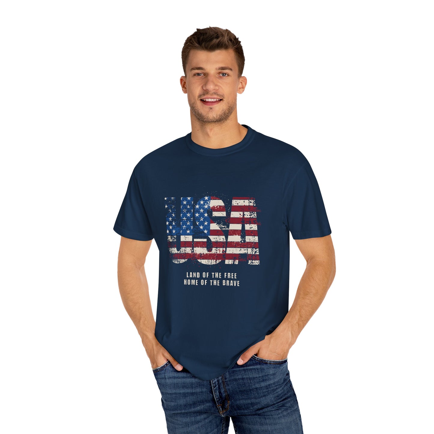 USA American Flag Graphic T-Shirt