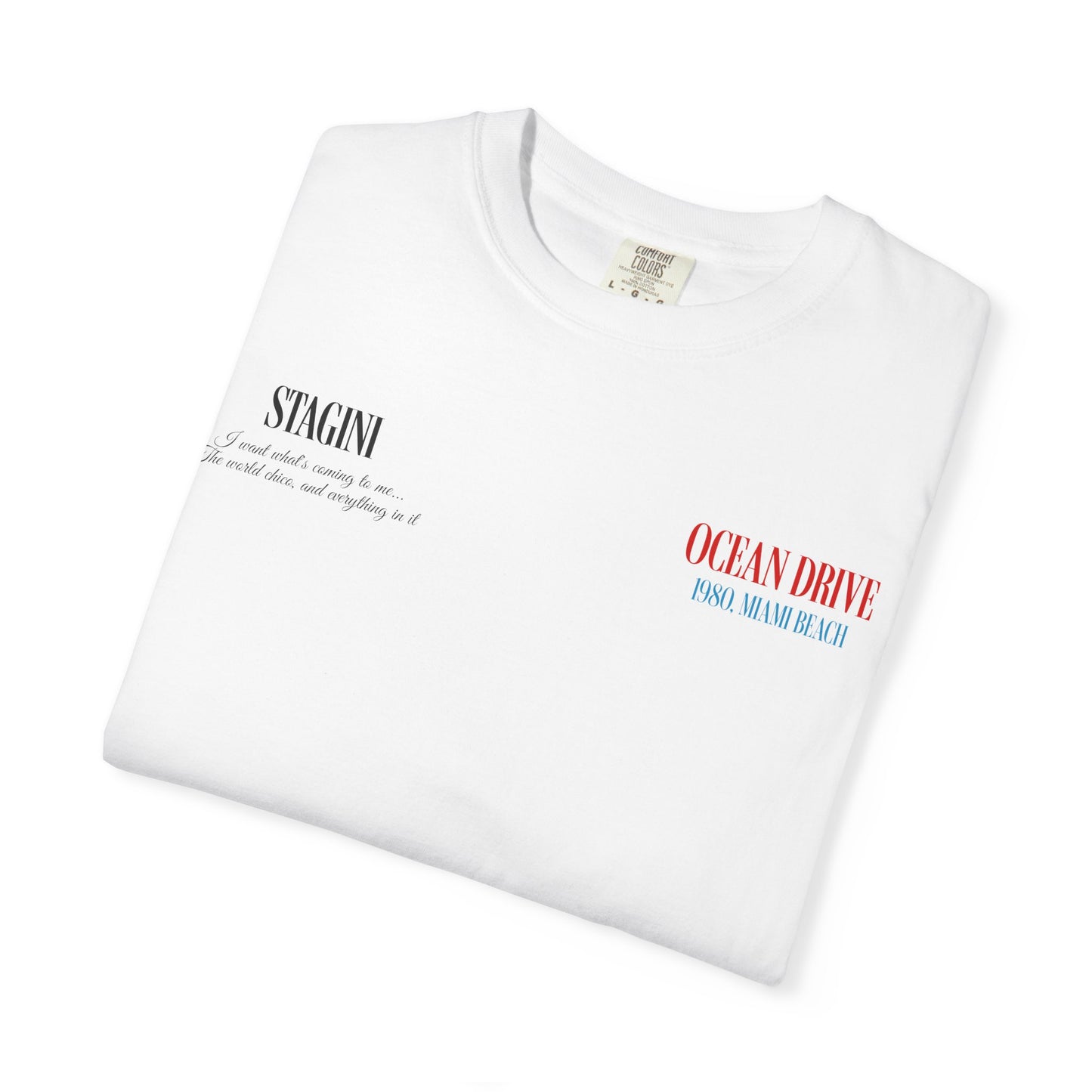 Ocean Drive 1980 Miami Beach Graphic T-Shirt