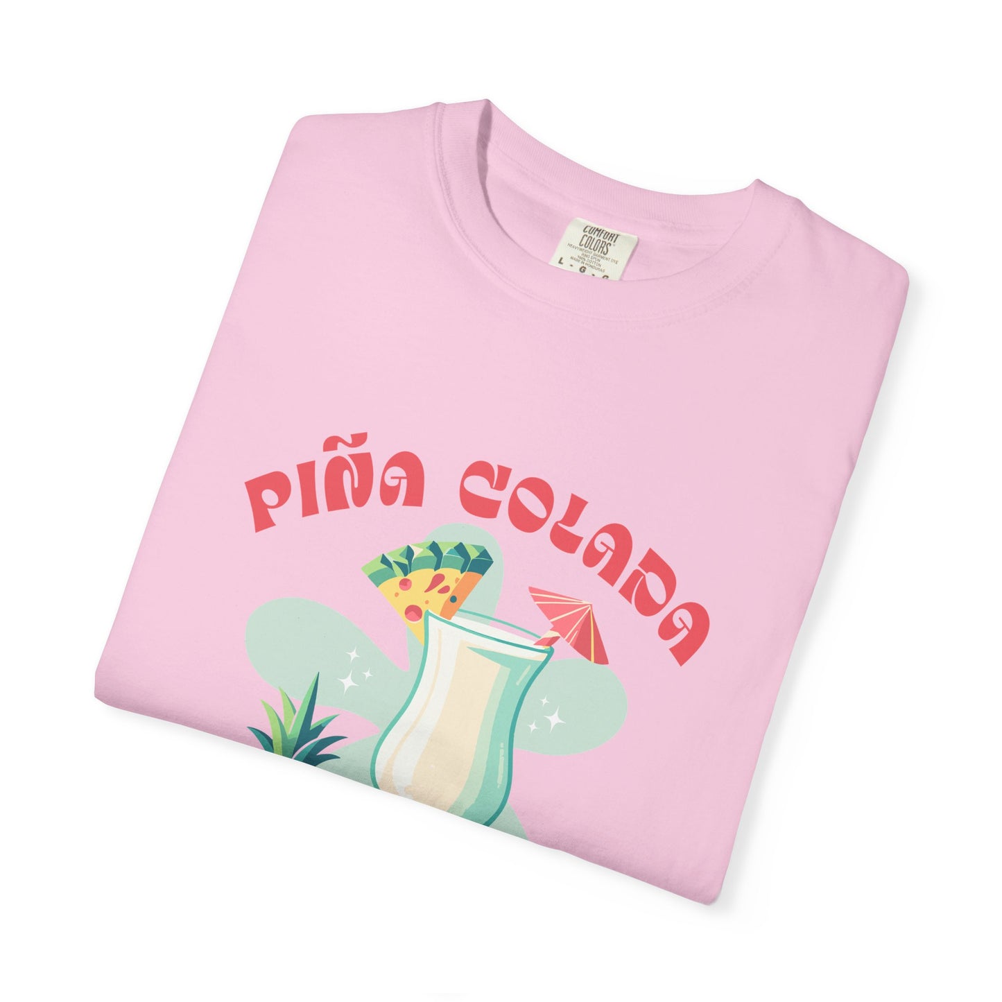 Pina Colada Coctail Retro Graphic T-Shirt