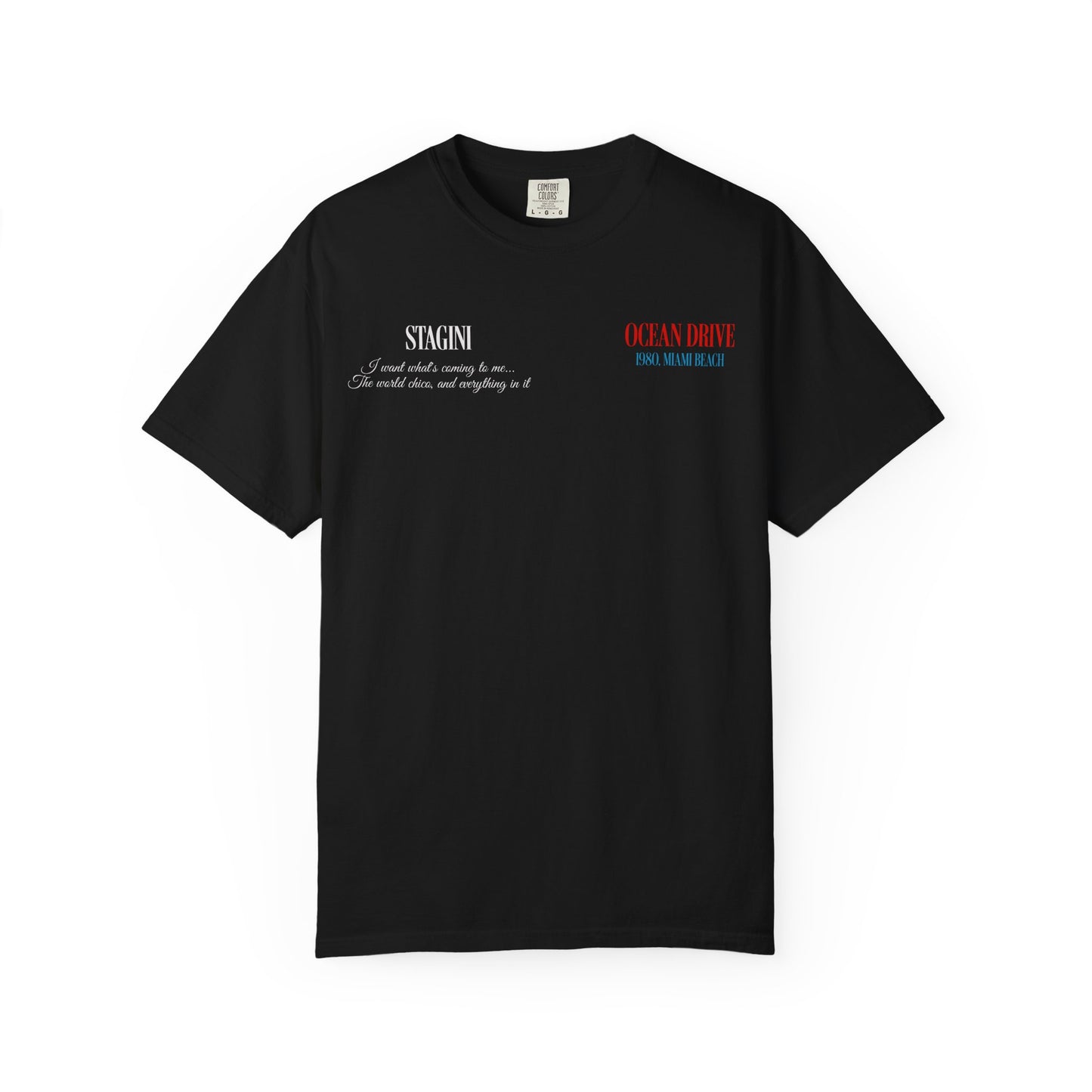 Ocean Drive 1980 Miami Beach Graphic T-Shirt