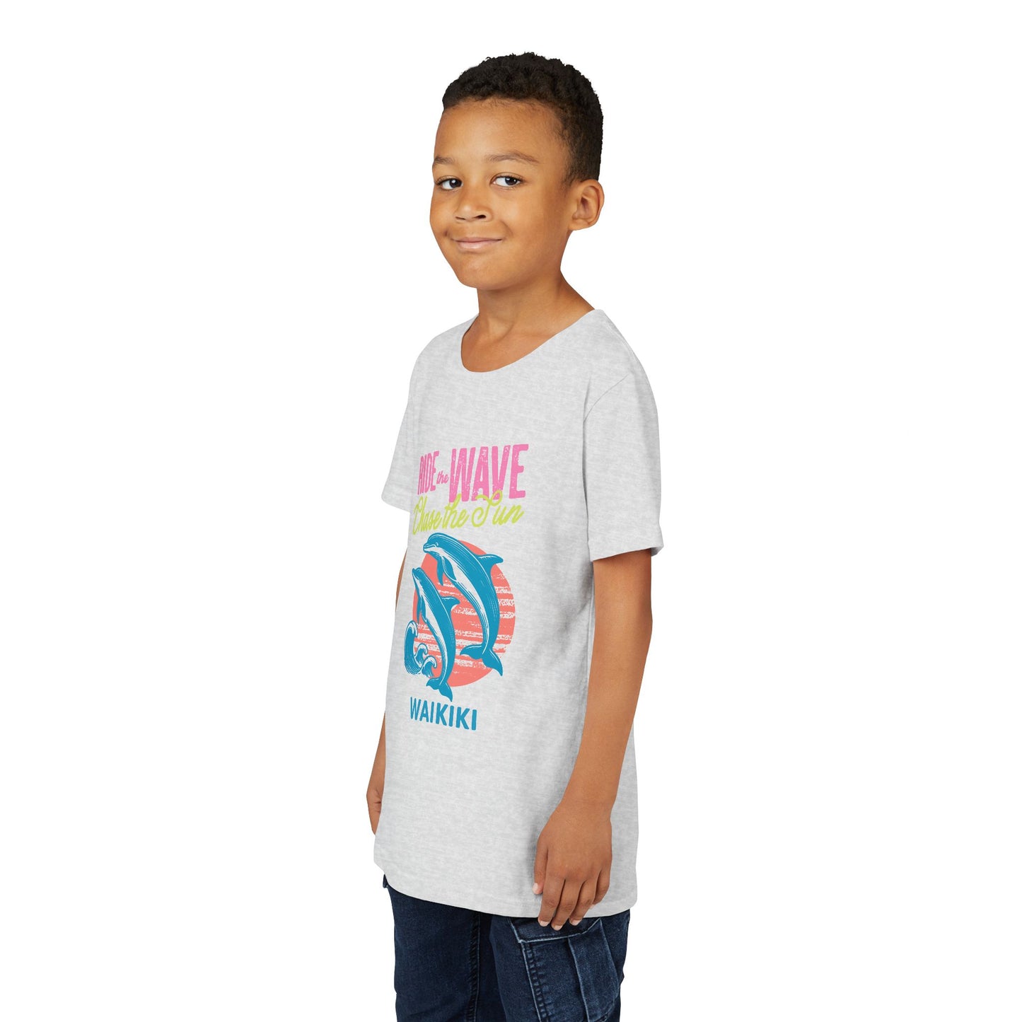 Waikiki Ride the Wave Chase the Sun Youth T-shirt
