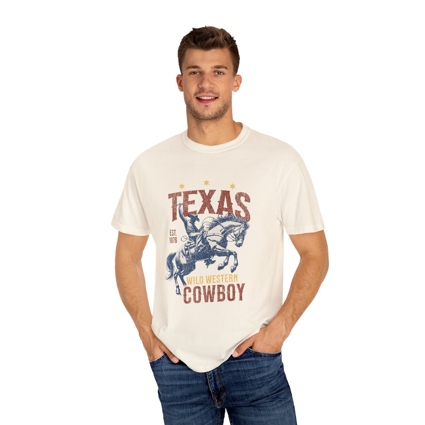 Texas Western Cowboy 1876 Graphic T-Shirt