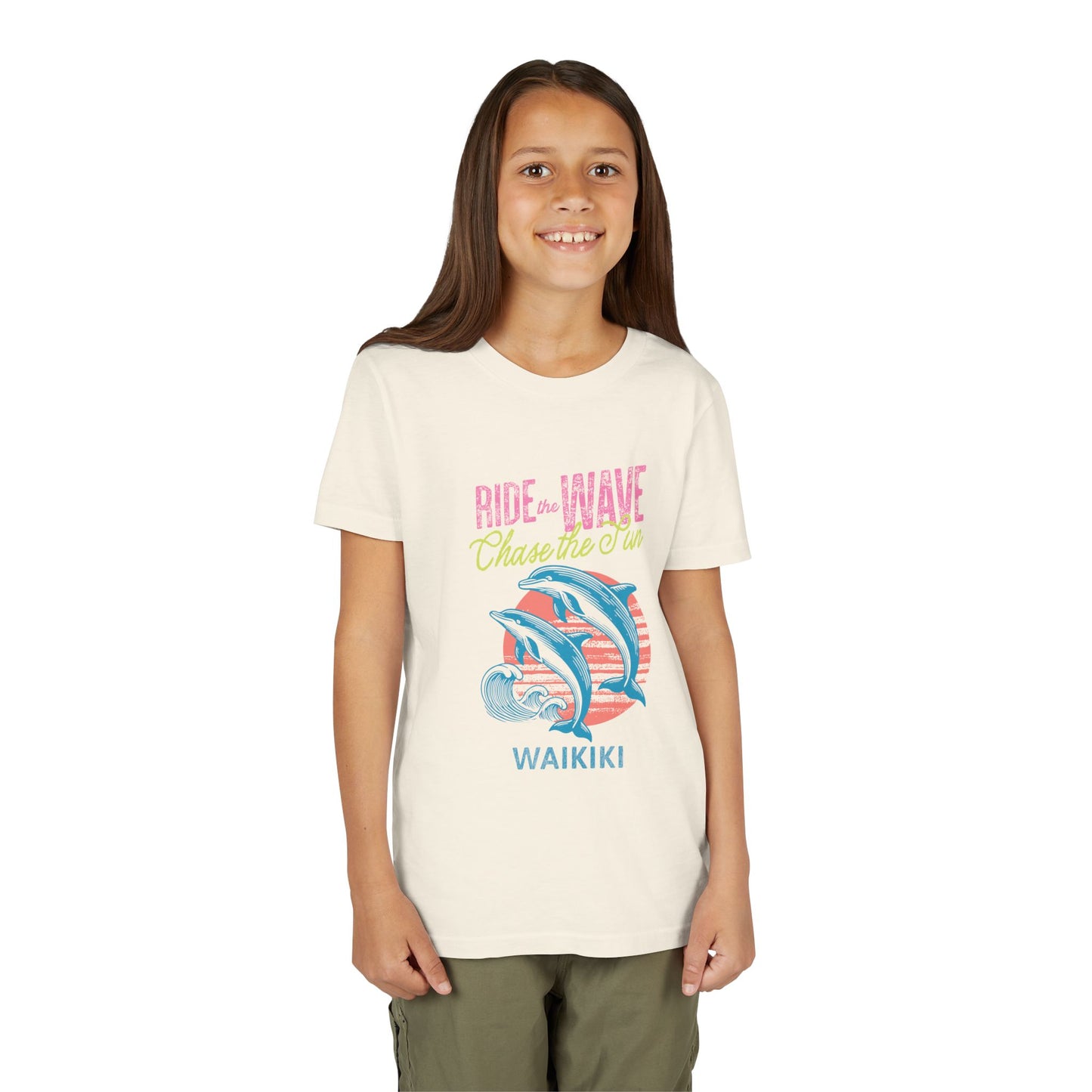 Waikiki Ride the Wave Chase the Sun Youth T-shirt