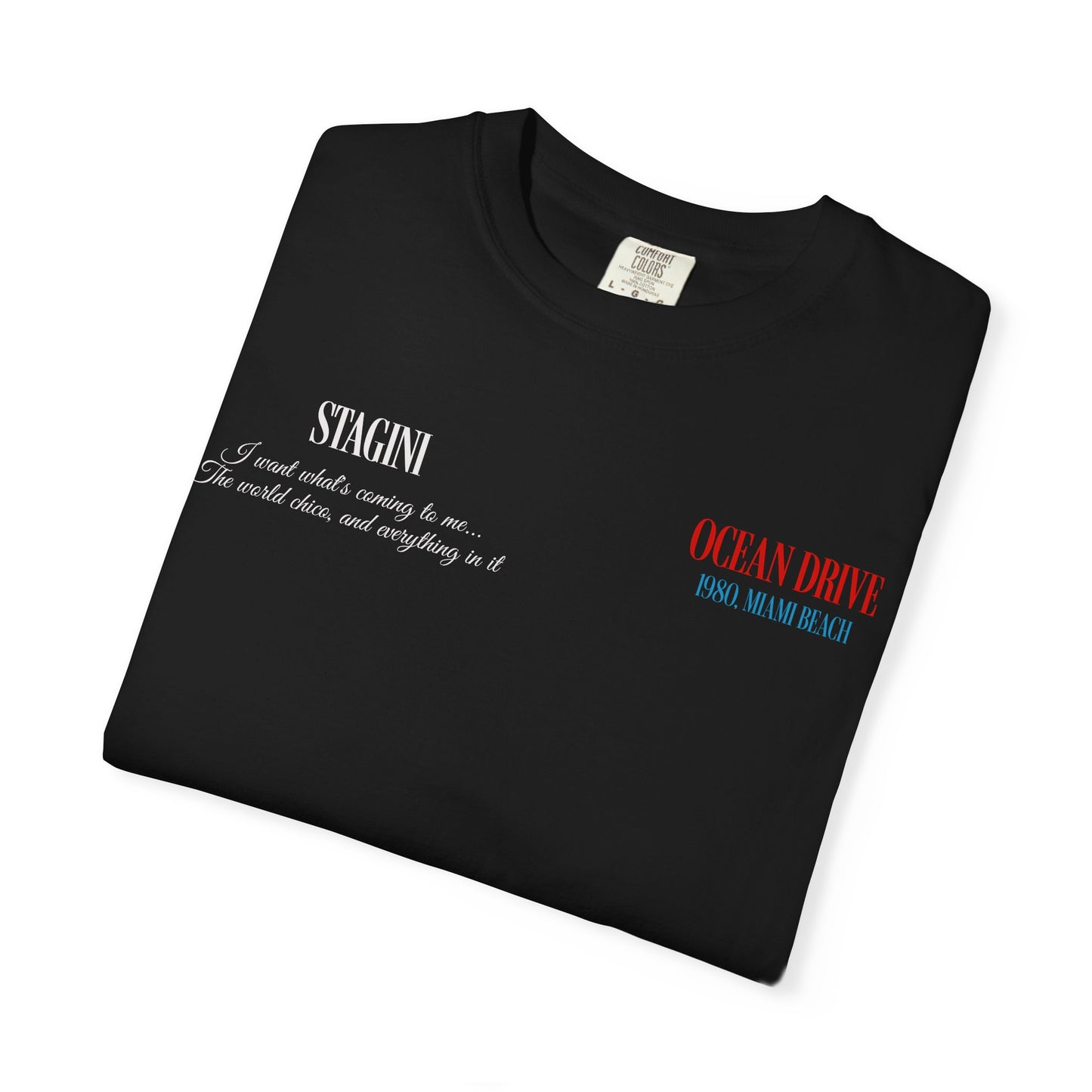 Ocean Drive 1980 Miami Beach Graphic T-Shirt