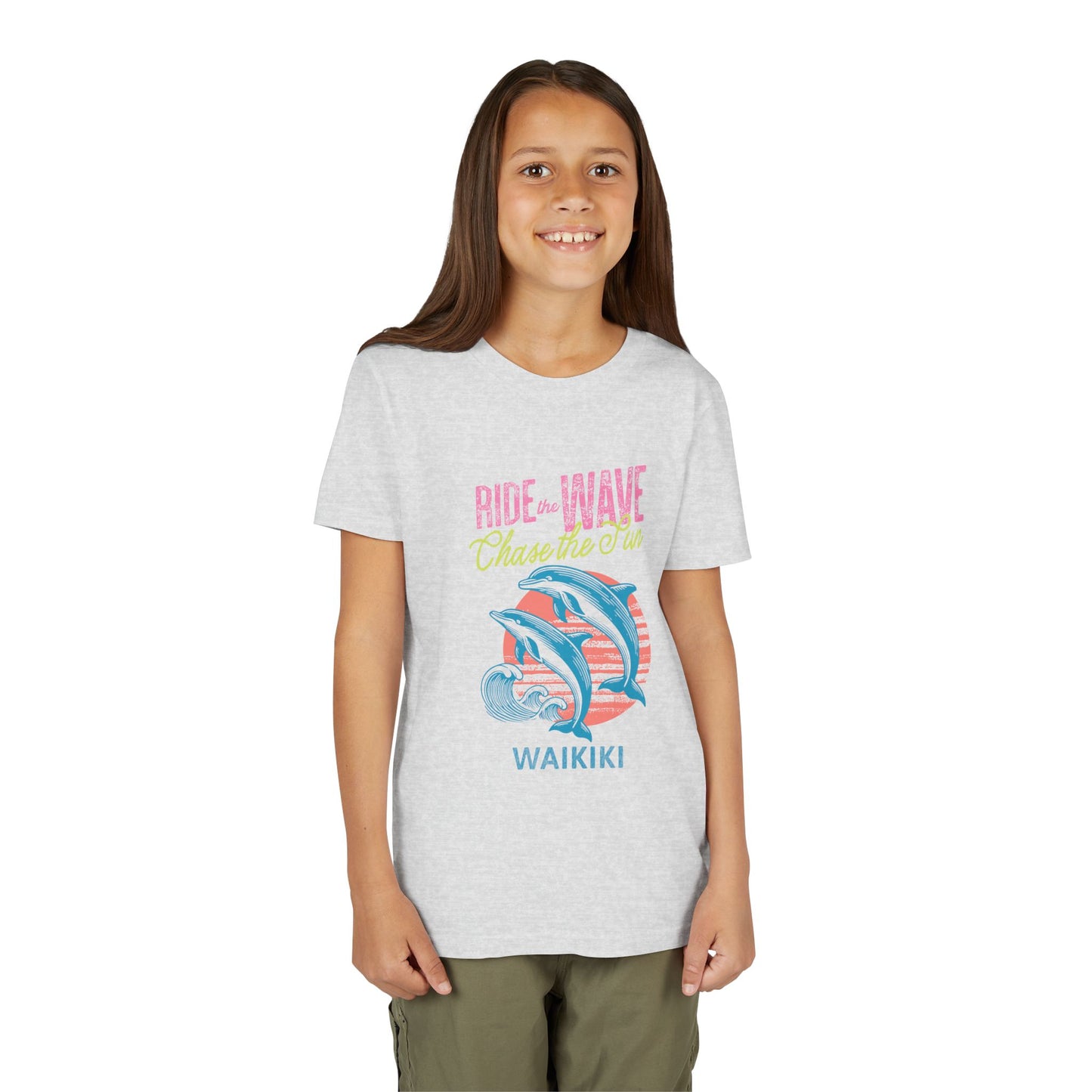 Waikiki Ride the Wave Chase the Sun Youth T-shirt