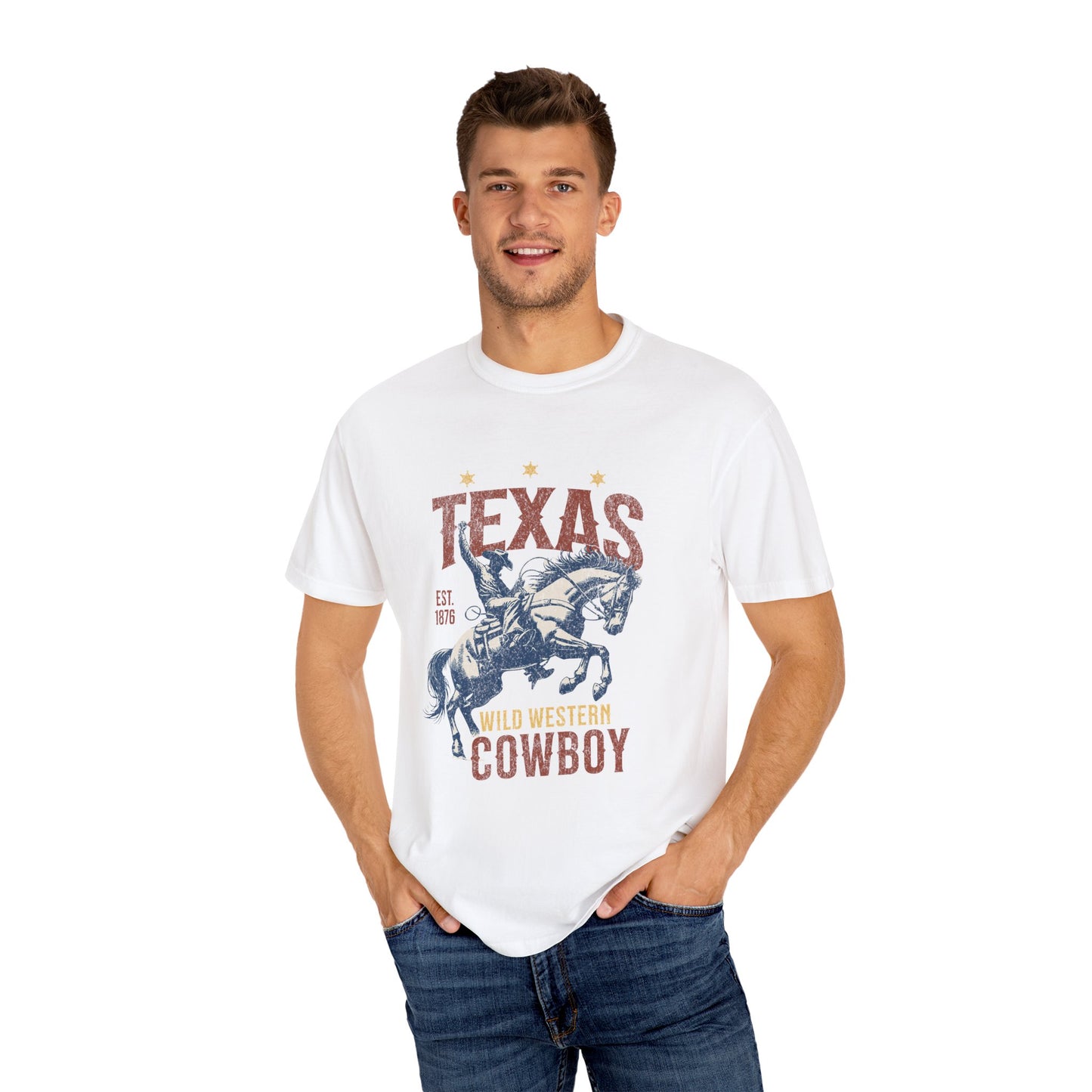Texas Western Cowboy 1876 Graphic T-Shirt