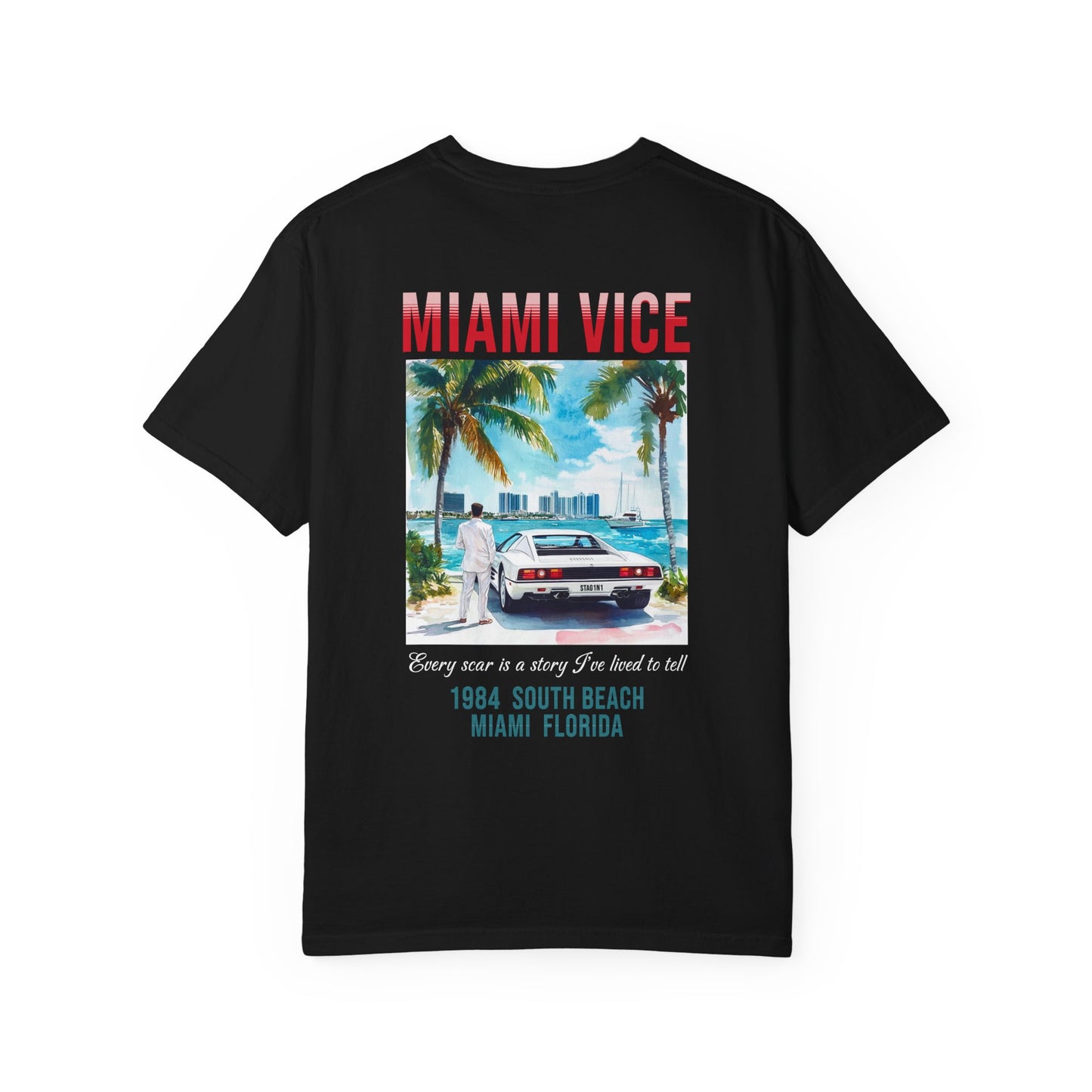 Miami Vice 1980s Retro Graphic T-Shirt