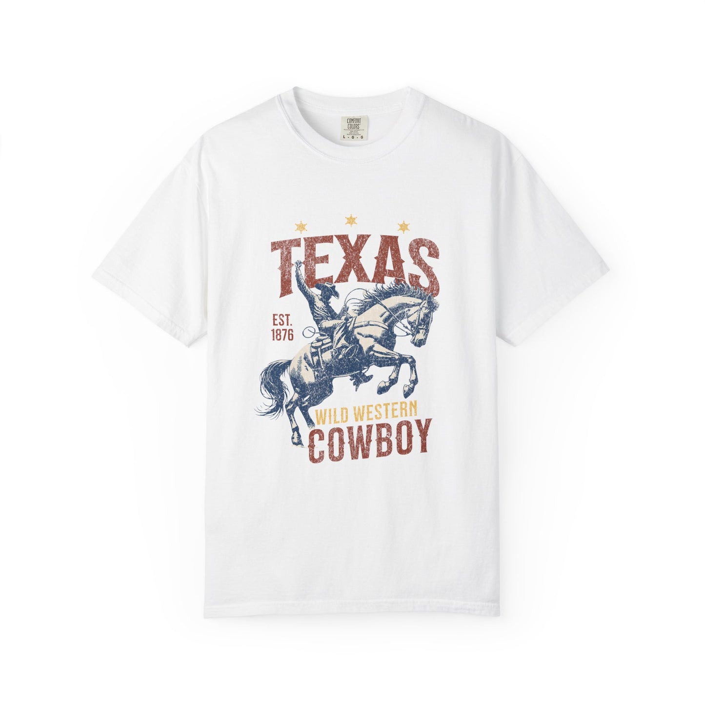Texas Western Cowboy 1876 Graphic T-Shirt