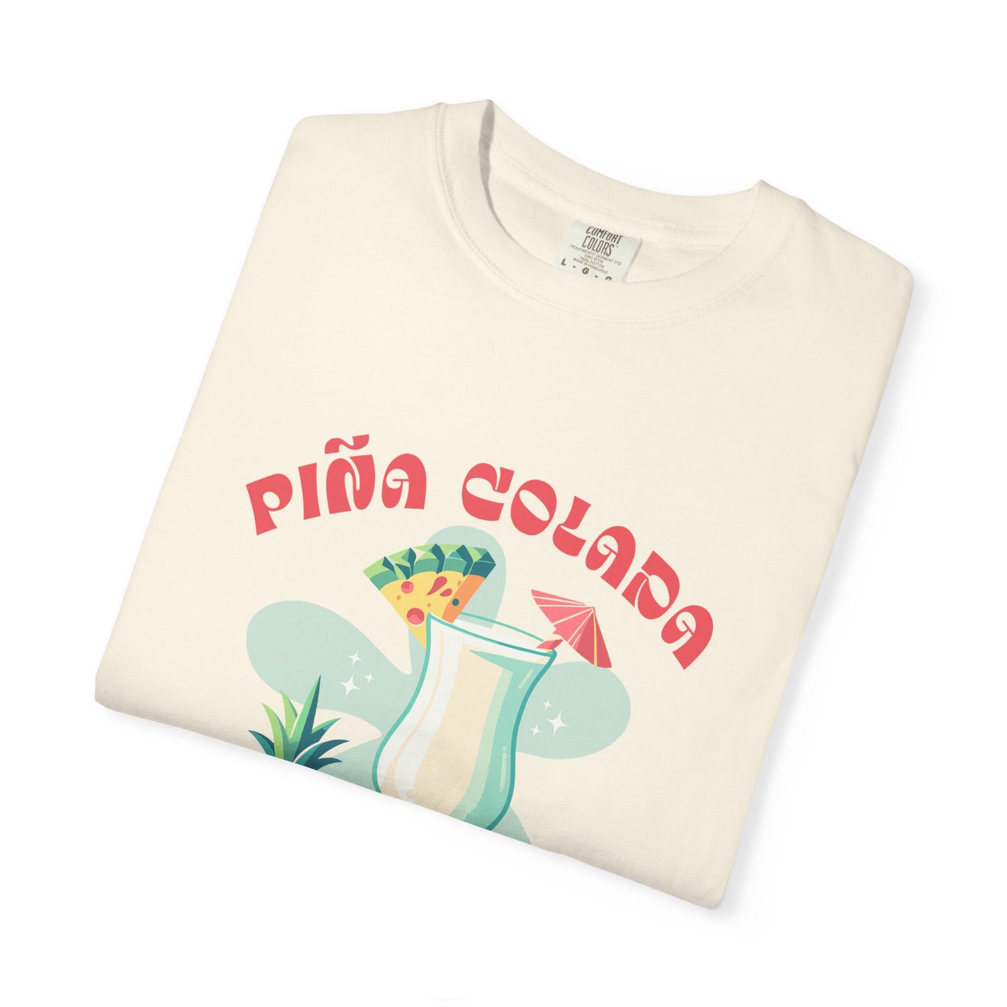 Pina Colada Coctail Retro Graphic T-Shirt