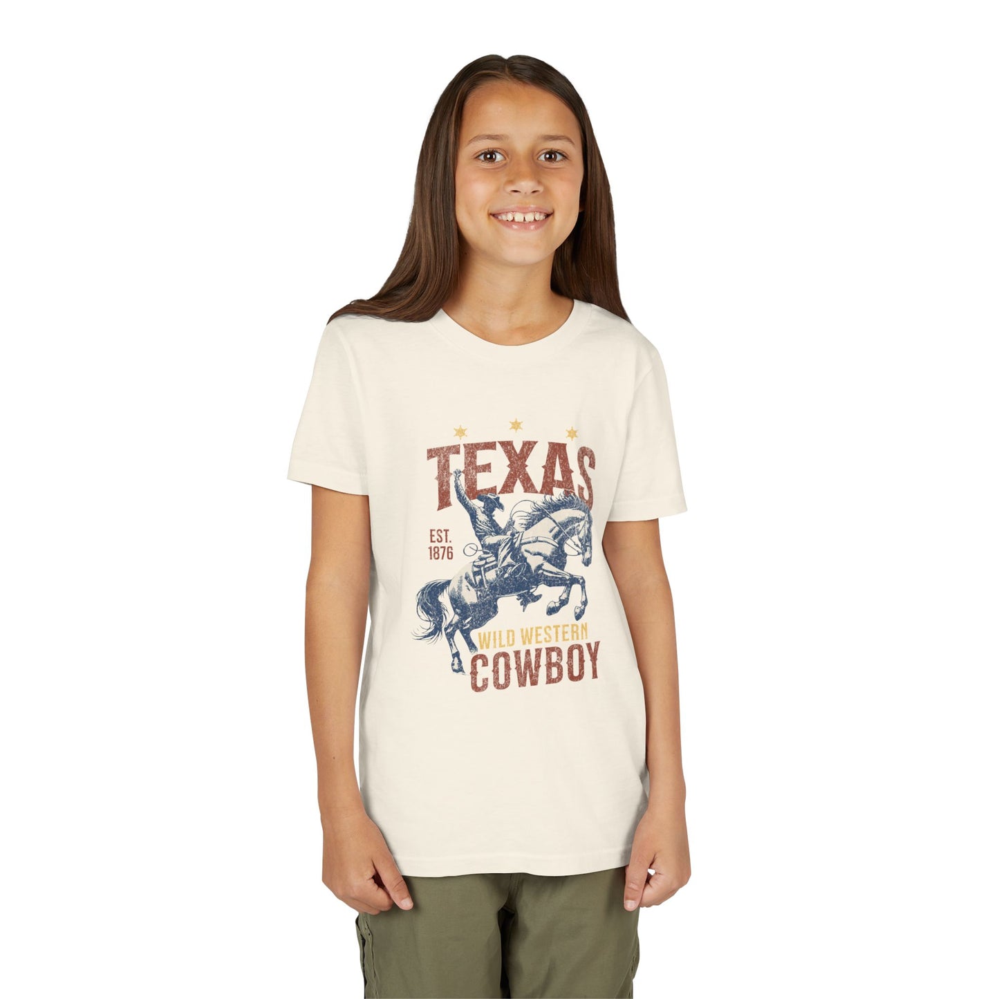 Texas Western Cowboy 1876 Youth T-shirt