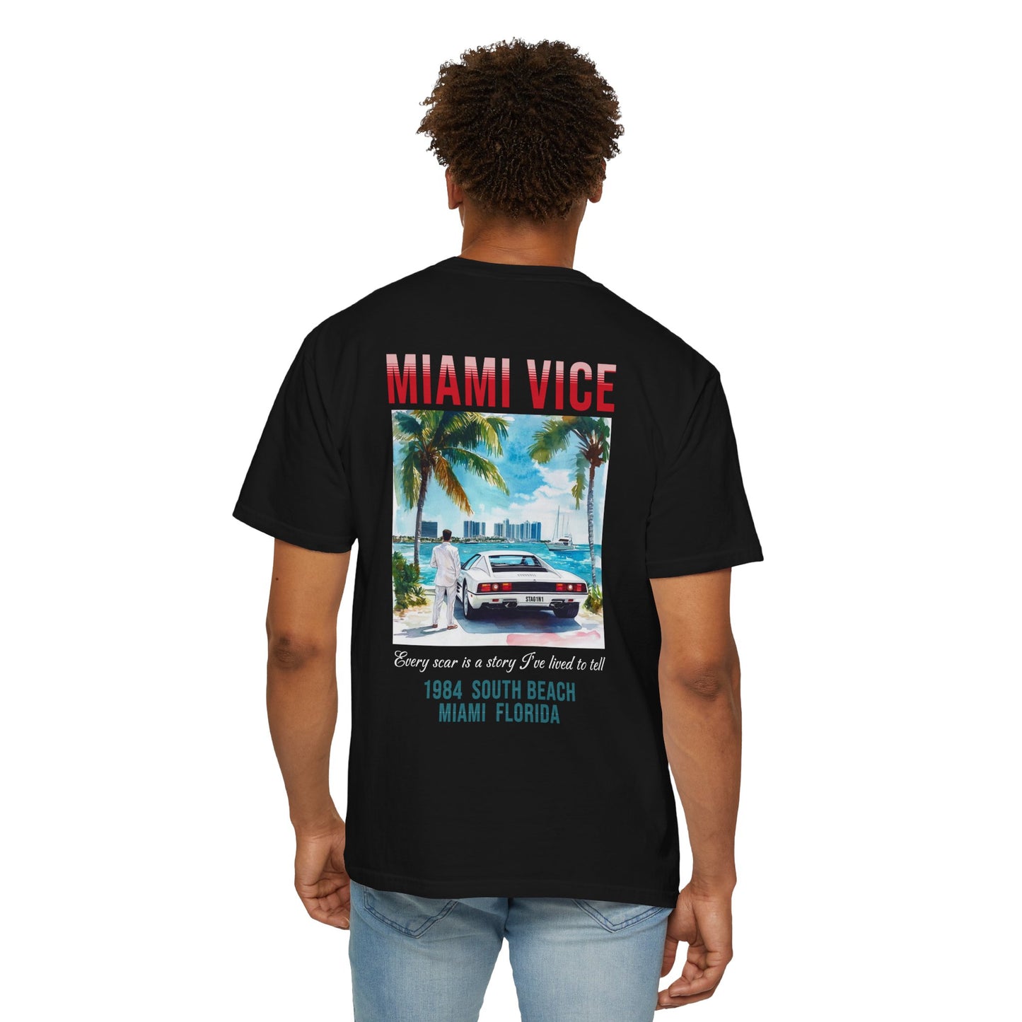 Miami Vice 1980s Retro Graphic T-Shirt