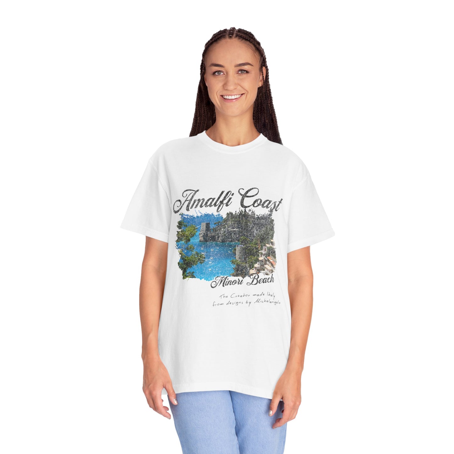 Minori Beach Amalfi Coast Graphic T-Shirt