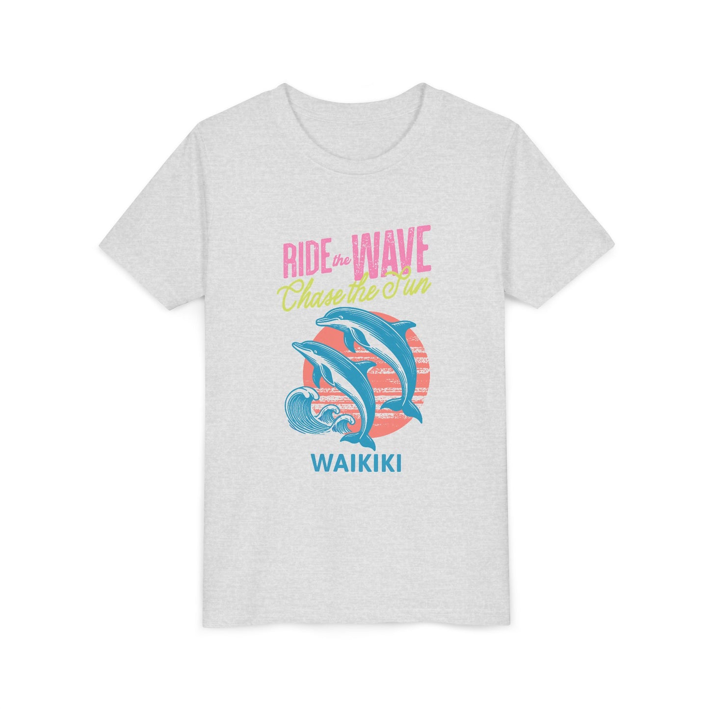 Waikiki Ride the Wave Chase the Sun Youth T-shirt