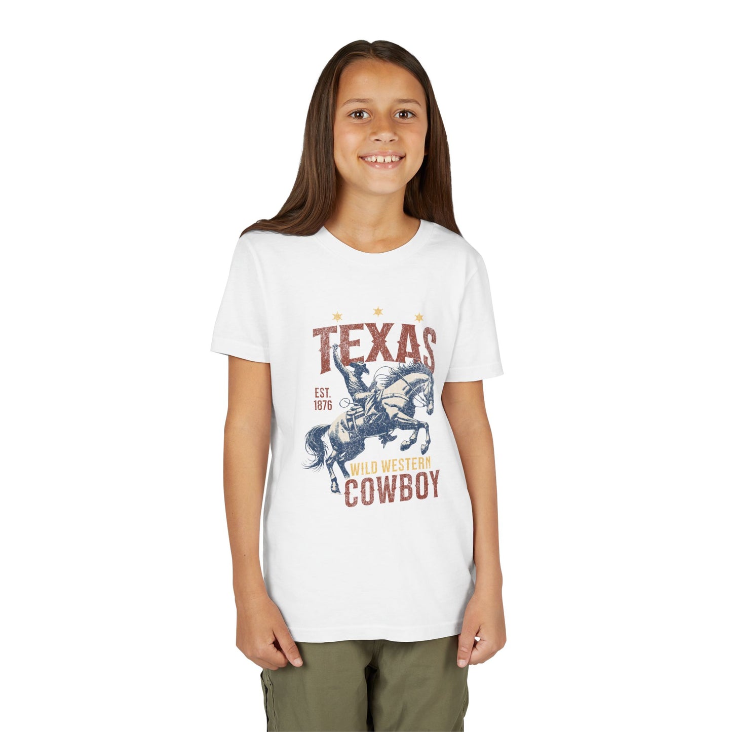 Texas Western Cowboy 1876 Youth T-shirt