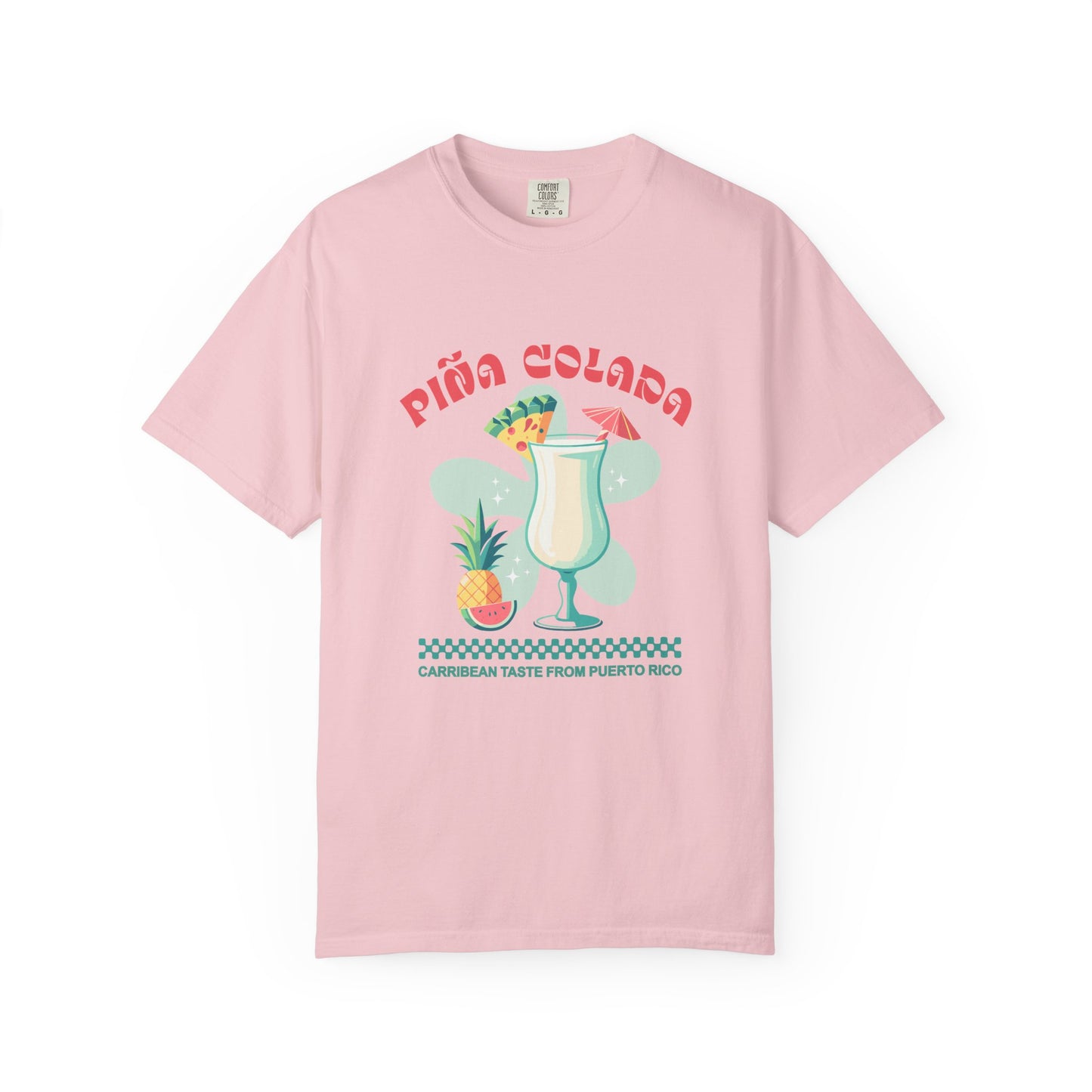 Pina Colada Coctail Retro Graphic T-Shirt