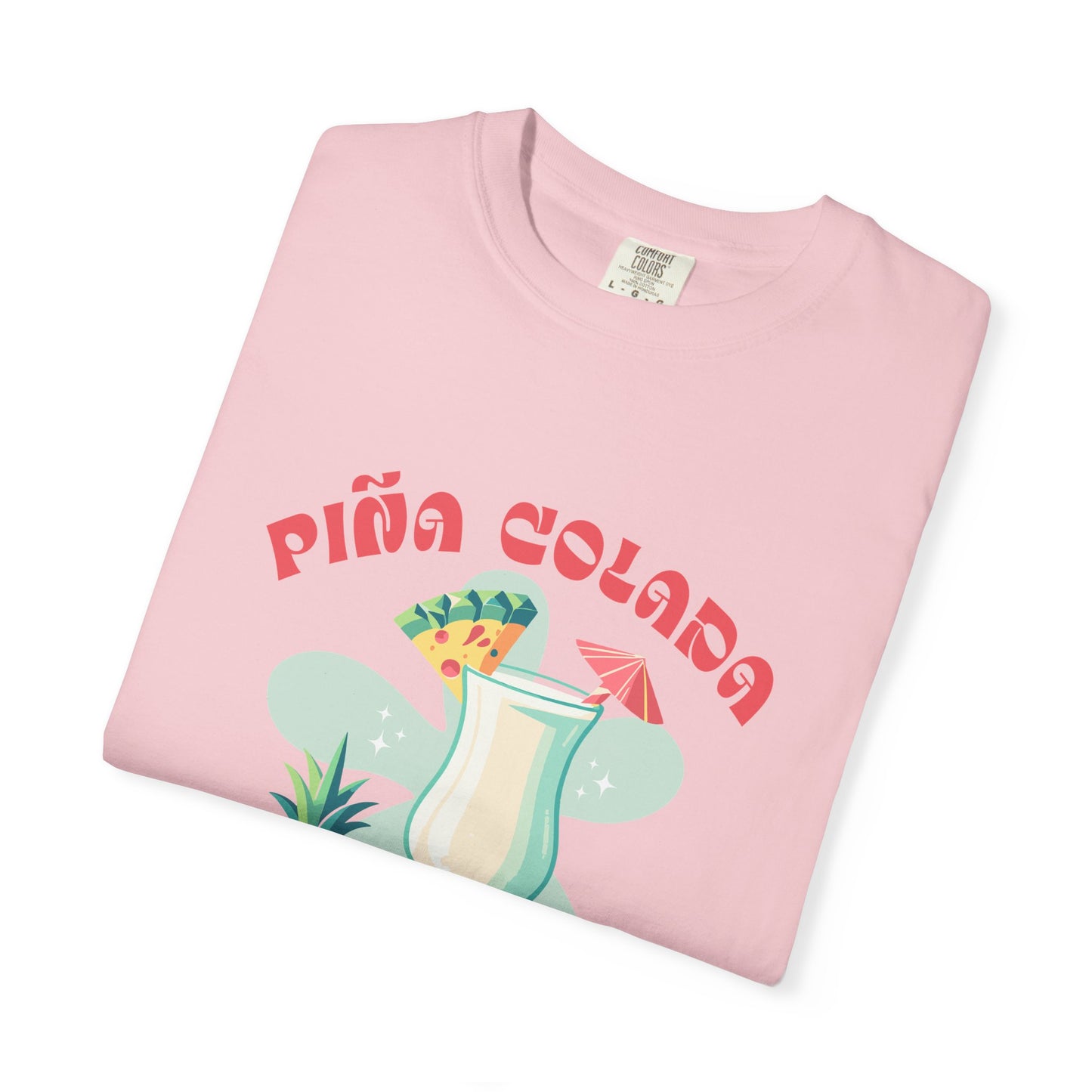 Pina Colada Coctail Retro Graphic T-Shirt