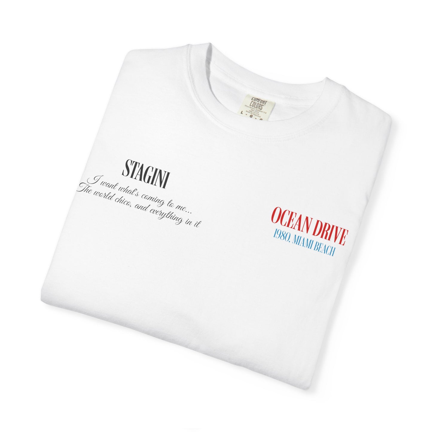 Ocean Drive 1980 Miami Beach Graphic T-Shirt