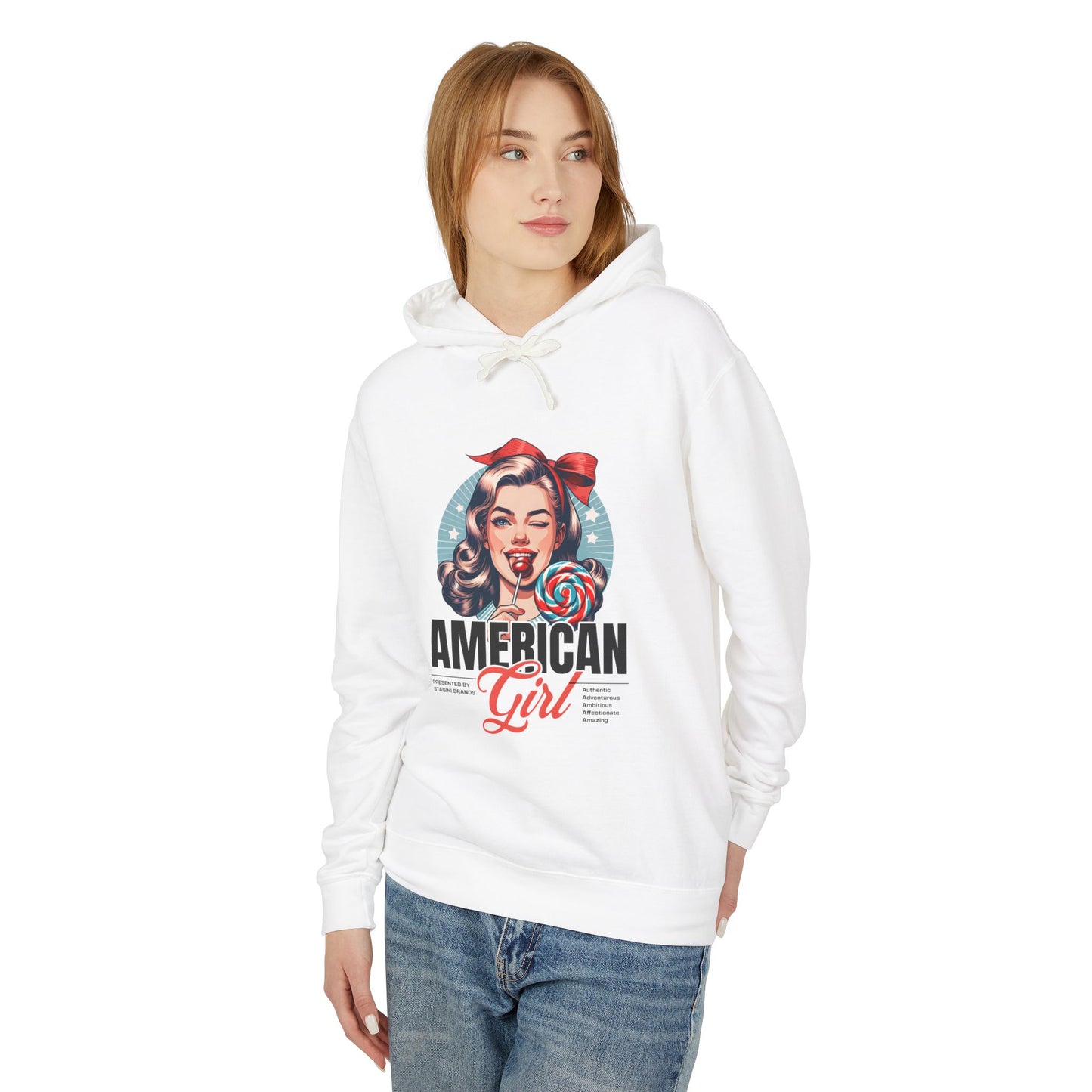 American Girl Retro Graphic Hoodie