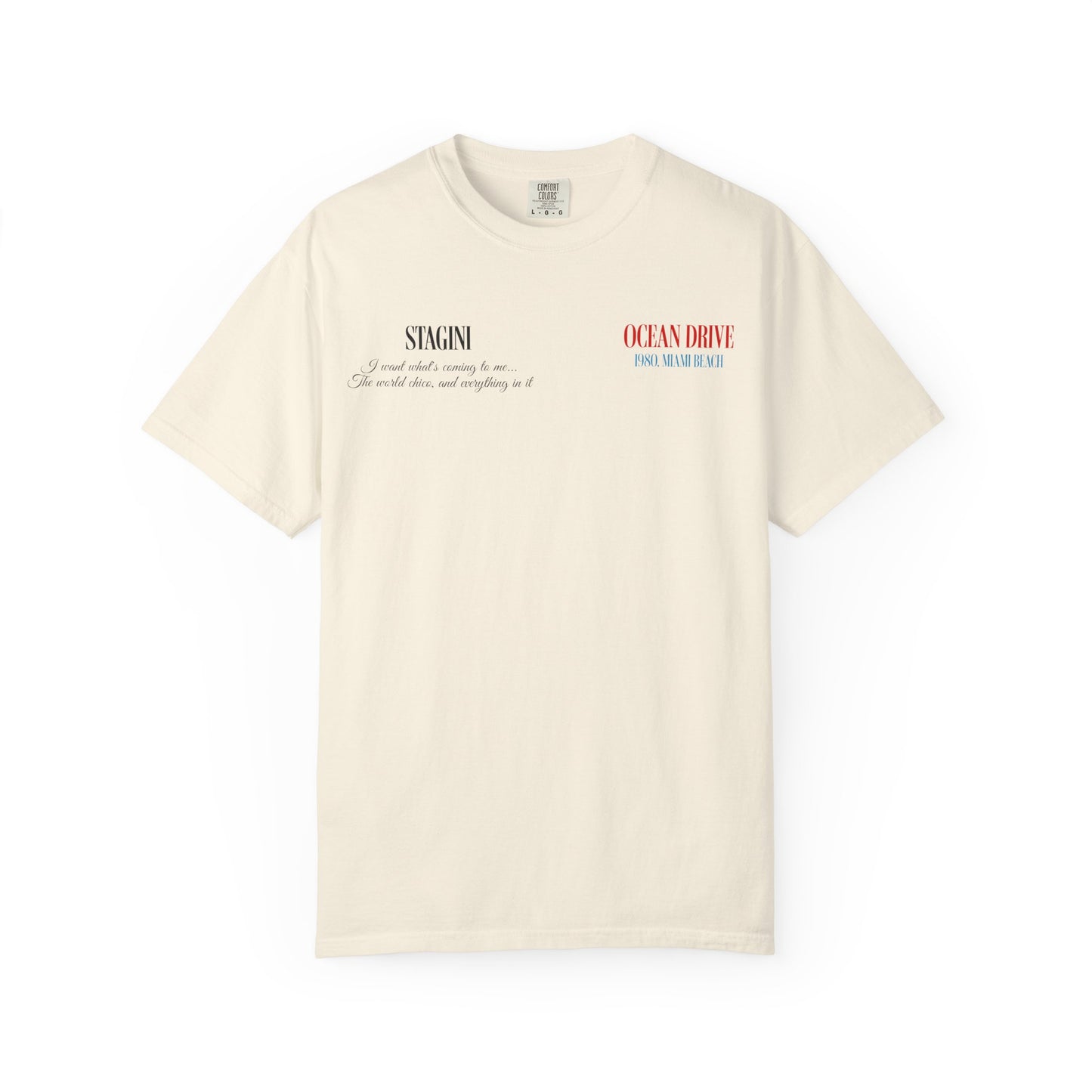 Ocean Drive 1980 Miami Beach Graphic T-Shirt