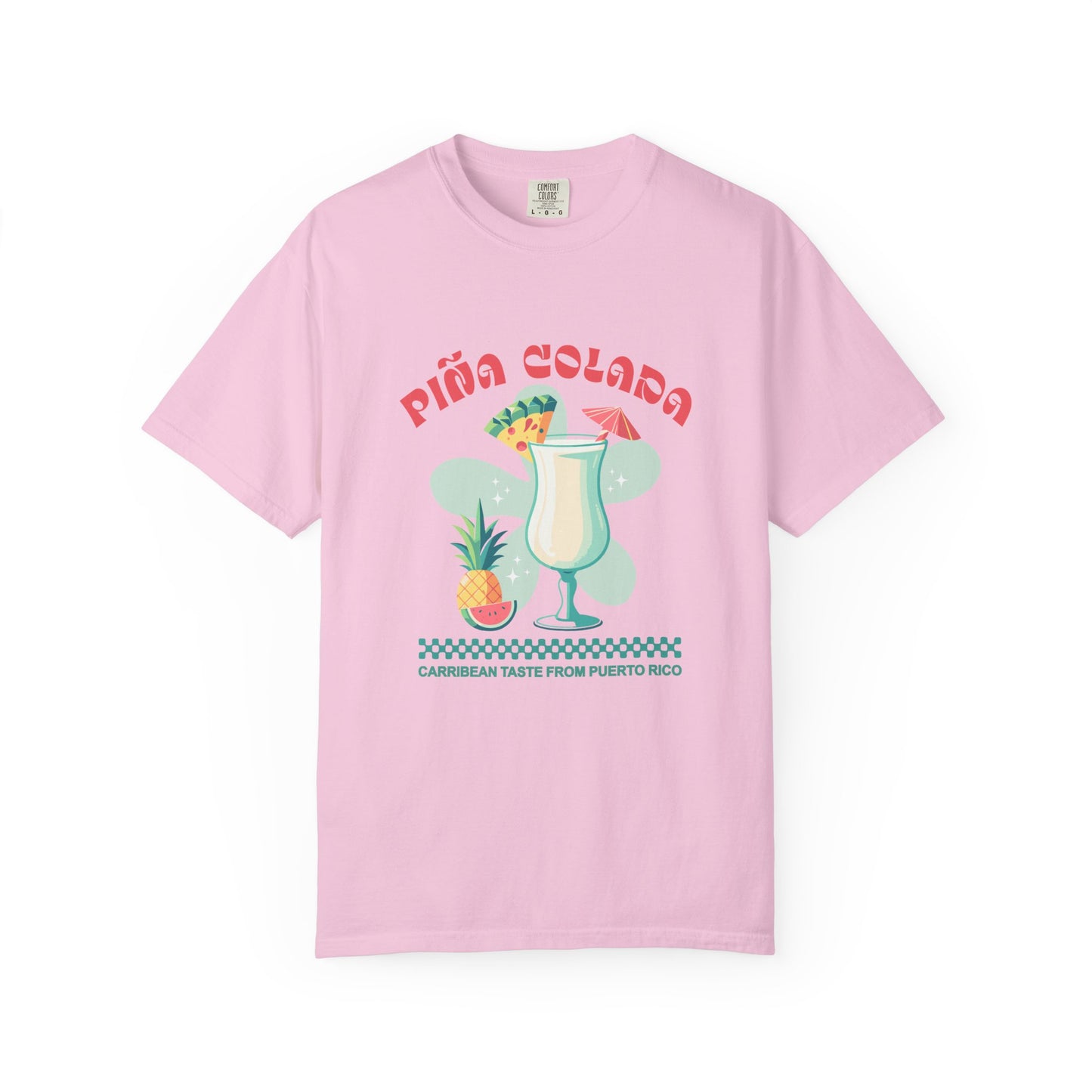 Pina Colada Coctail Retro Graphic T-Shirt