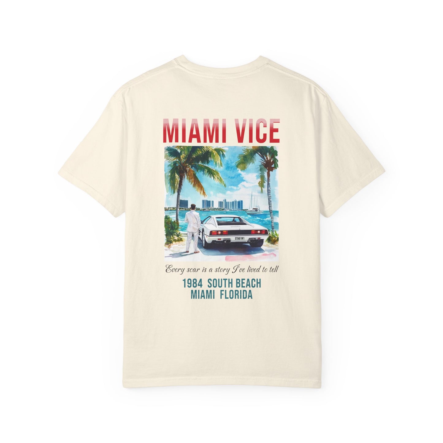 Miami Vice 1980s Retro Graphic T-Shirt