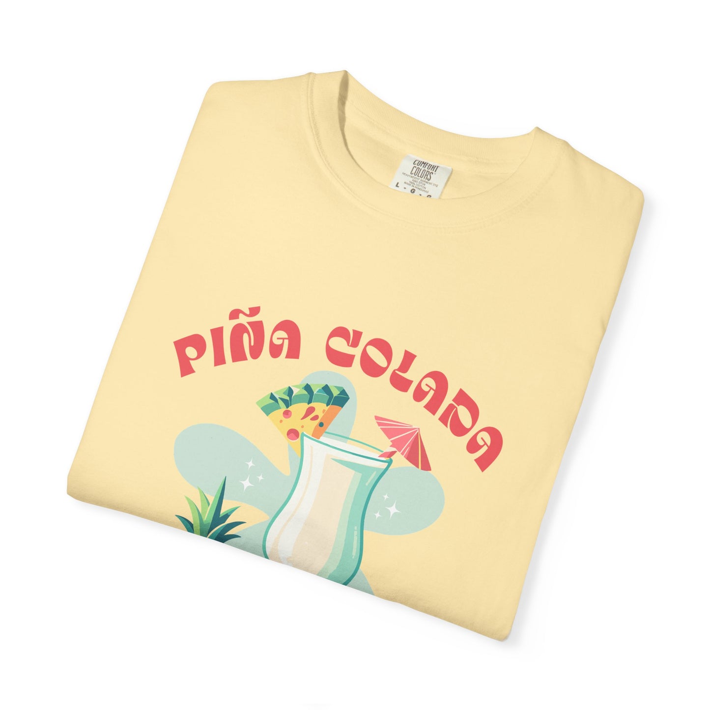 Pina Colada Coctail Retro Graphic T-Shirt