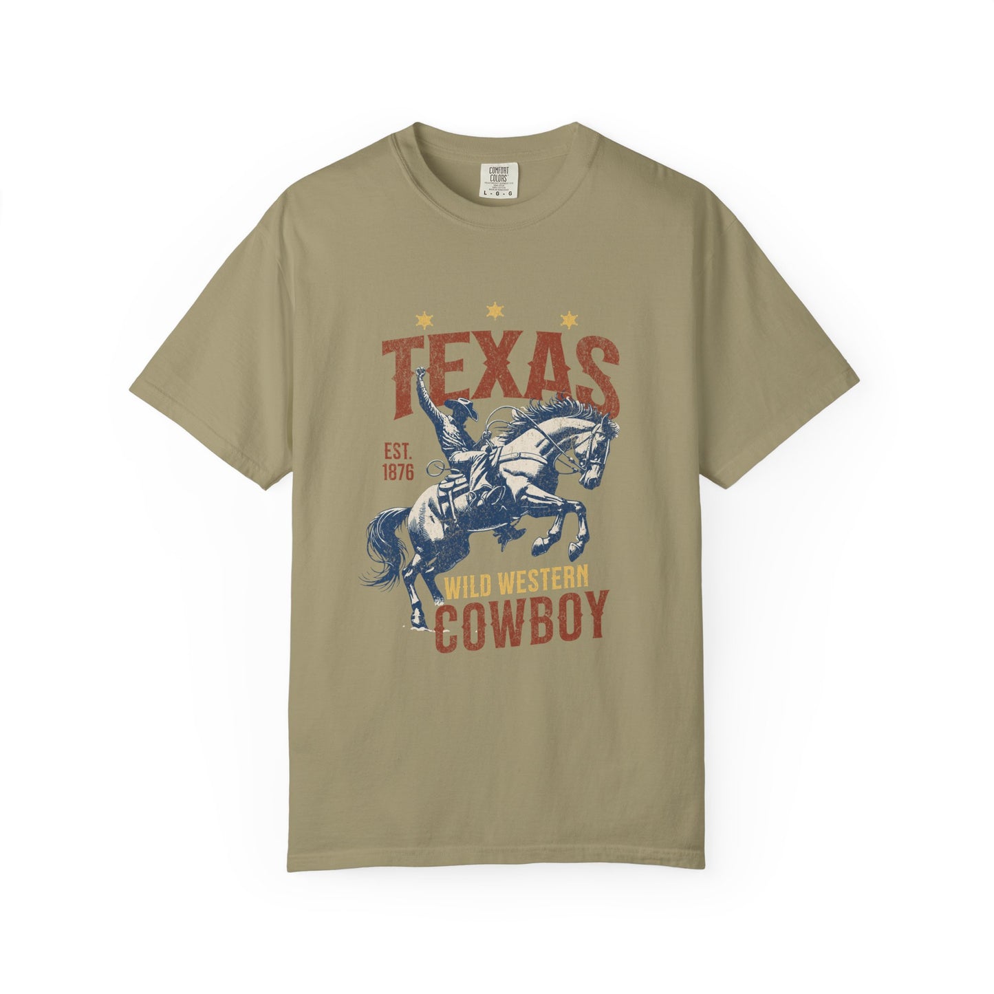 Texas Western Cowboy 1876 Graphic T-Shirt