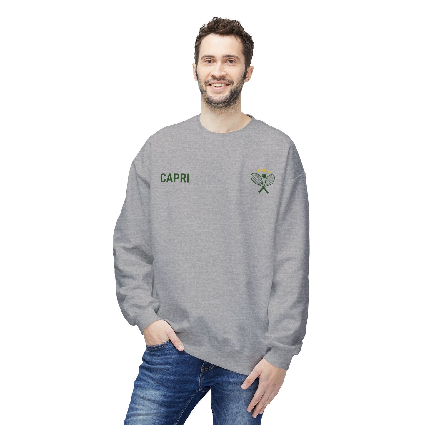 Capri Tennis & Yacht Club Vintage Graphic Sweatshirt
