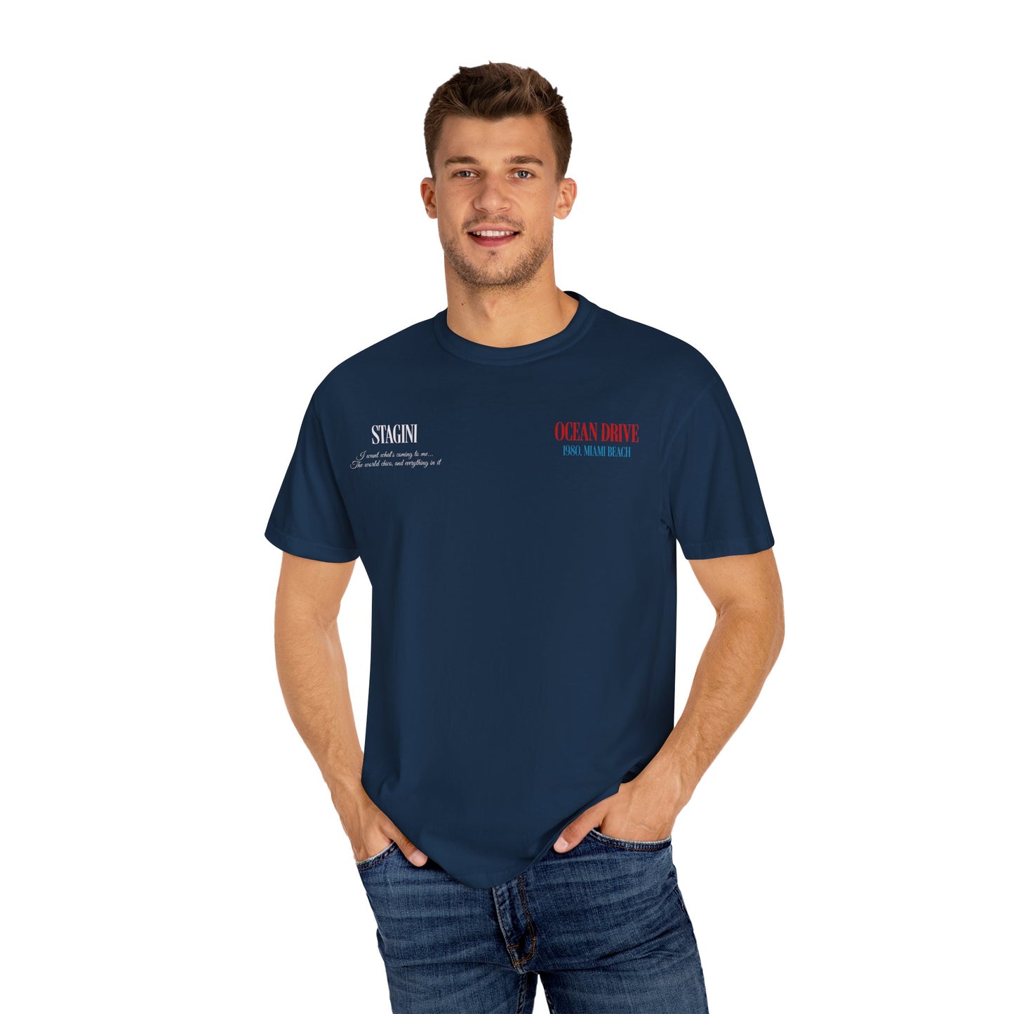 Ocean Drive 1980 Miami Beach Graphic T-Shirt