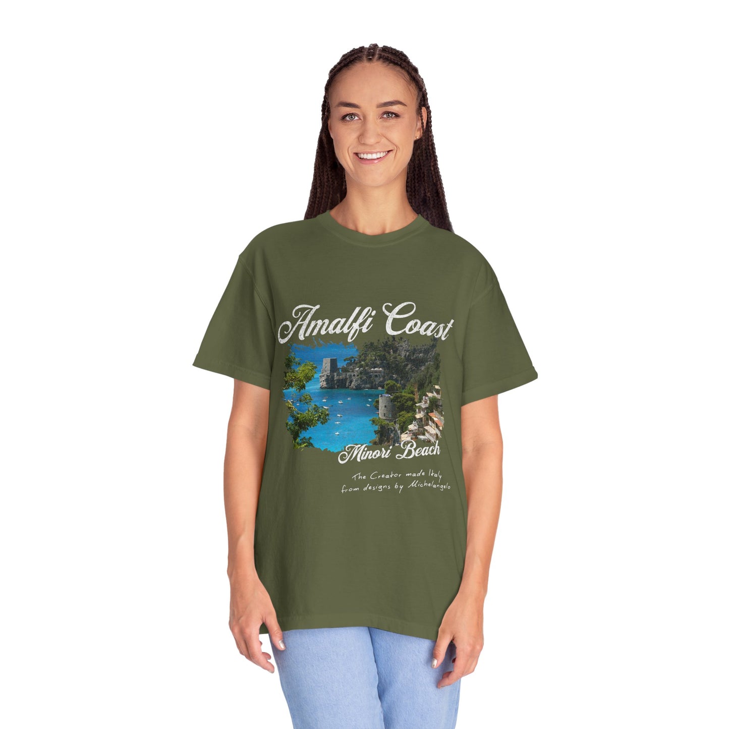 Minori Beach Amalfi Coast Graphic T-Shirt