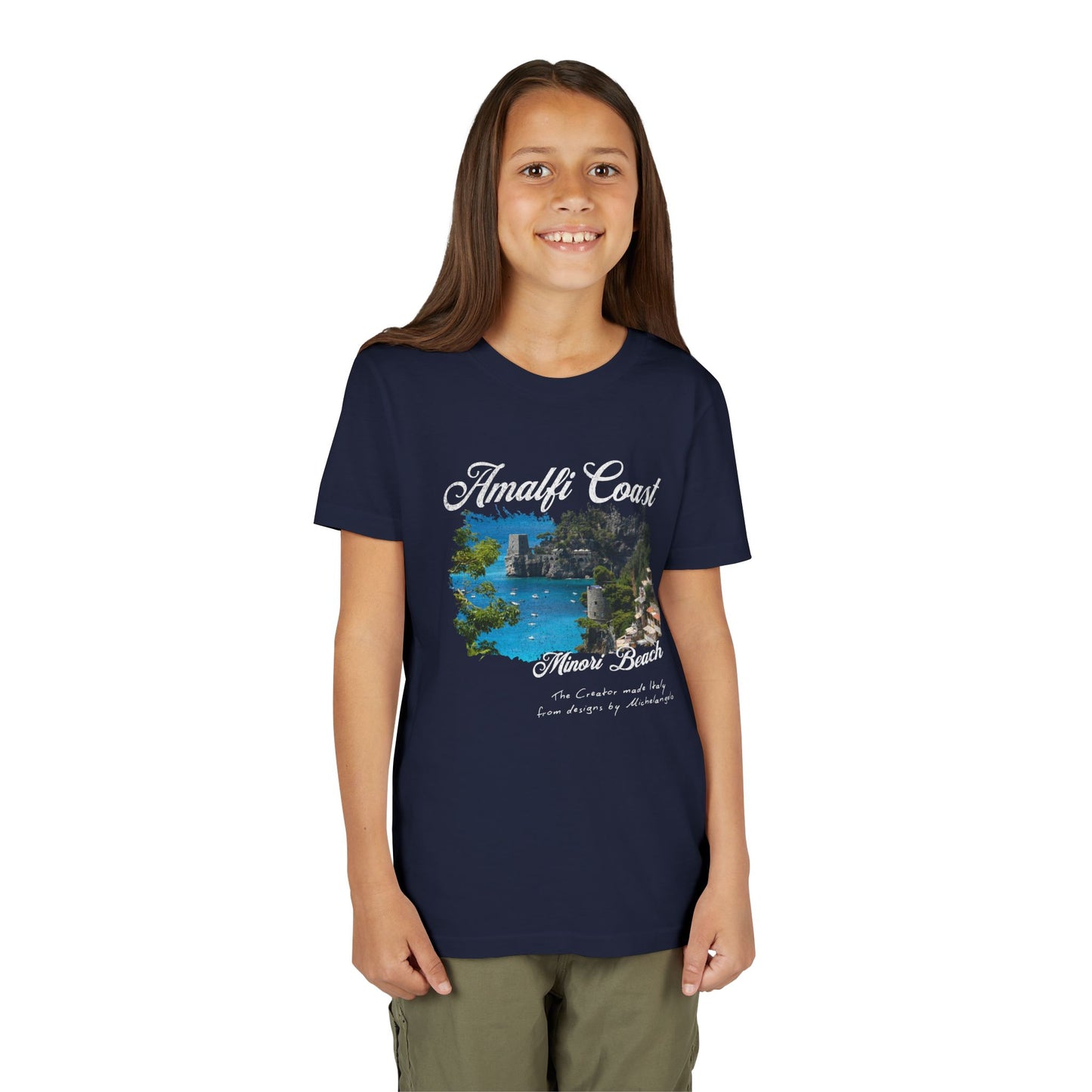 Amalfi Coast Minori Beach Youth T-shirt