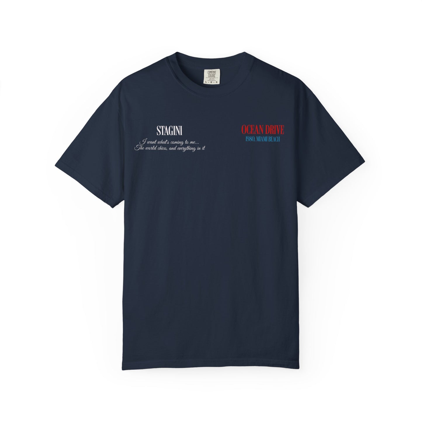 Ocean Drive 1980 Miami Beach Graphic T-Shirt