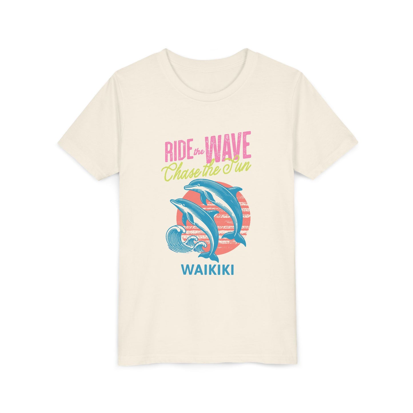 Waikiki Ride the Wave Chase the Sun Youth T-shirt