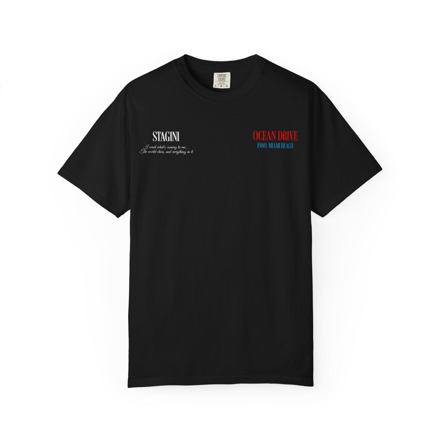 Ocean Drive 1980 Miami Beach Graphic T-Shirt