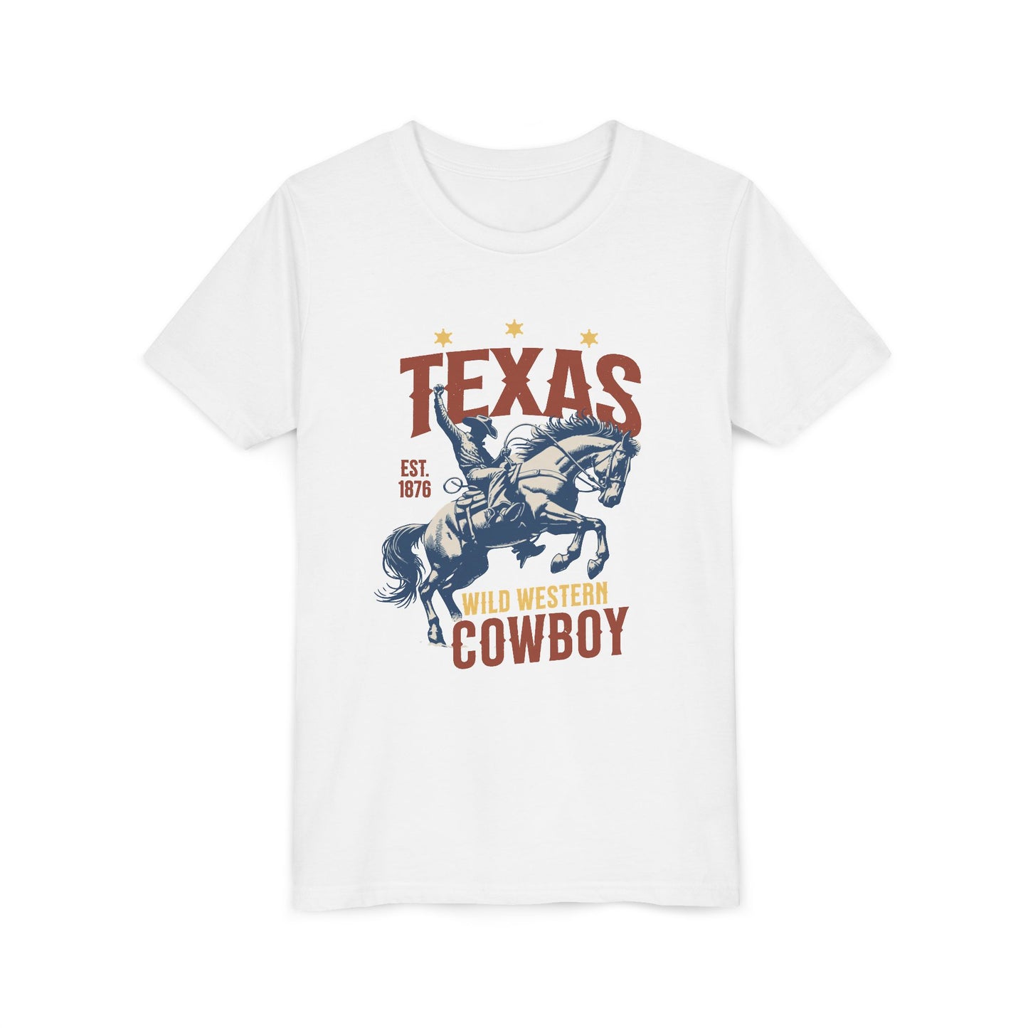 Texas Western Cowboy 1876 Youth T-shirt