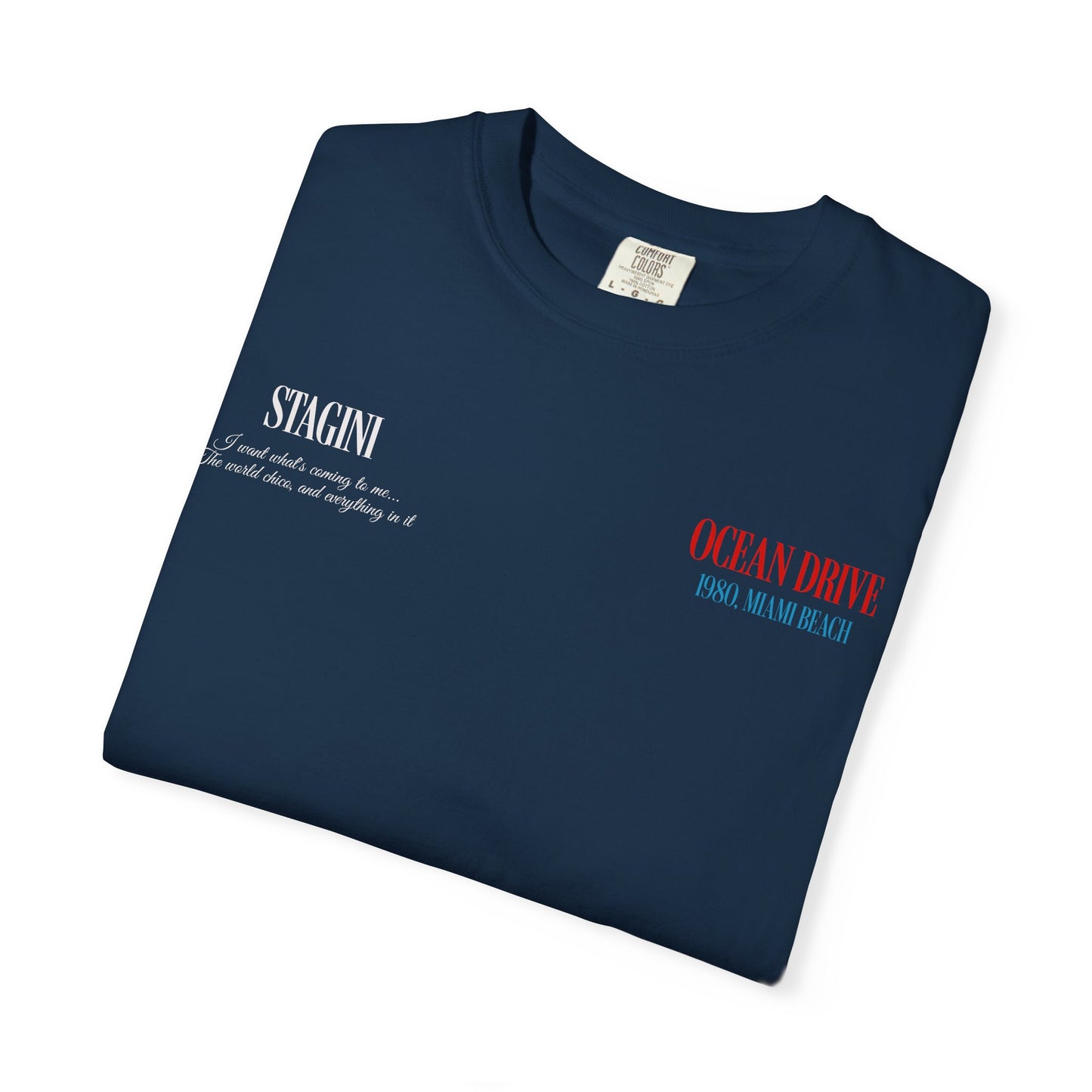 Ocean Drive 1980 Miami Beach Graphic T-Shirt