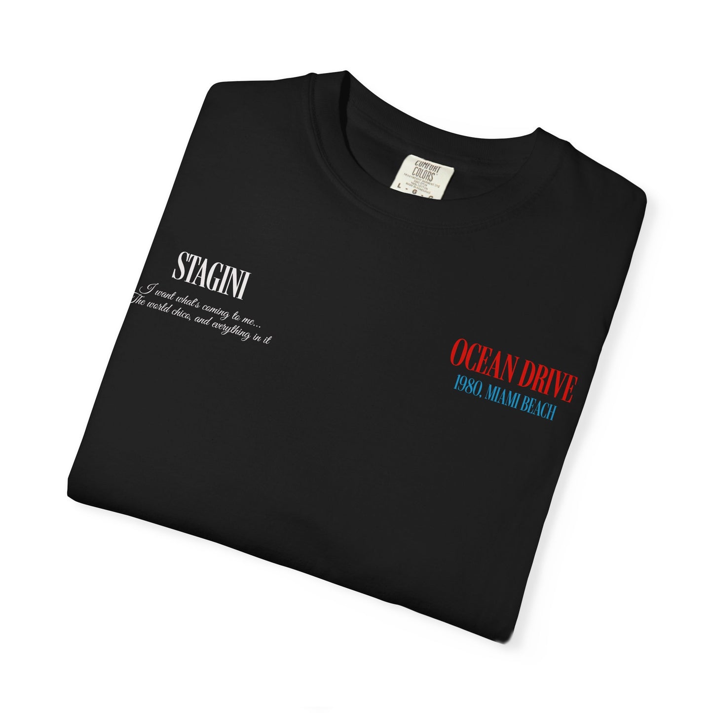 Ocean Drive 1980 Miami Beach Graphic T-Shirt