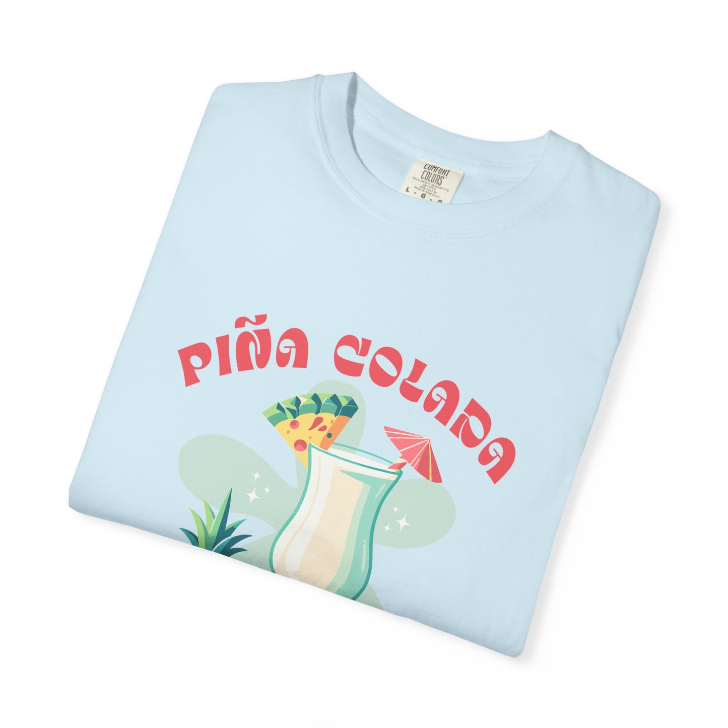Pina Colada Coctail Retro Graphic T-Shirt