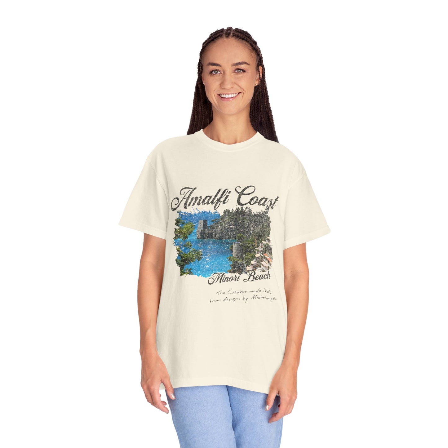 Minori Beach Amalfi Coast Graphic T-Shirt