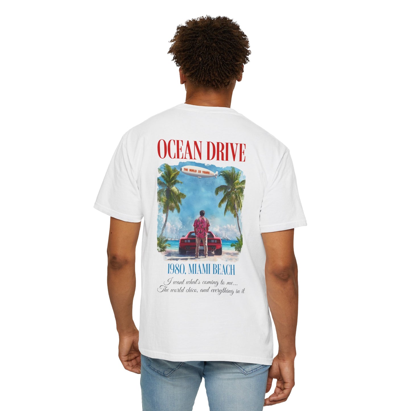 Ocean Drive 1980 Miami Beach Graphic T-Shirt