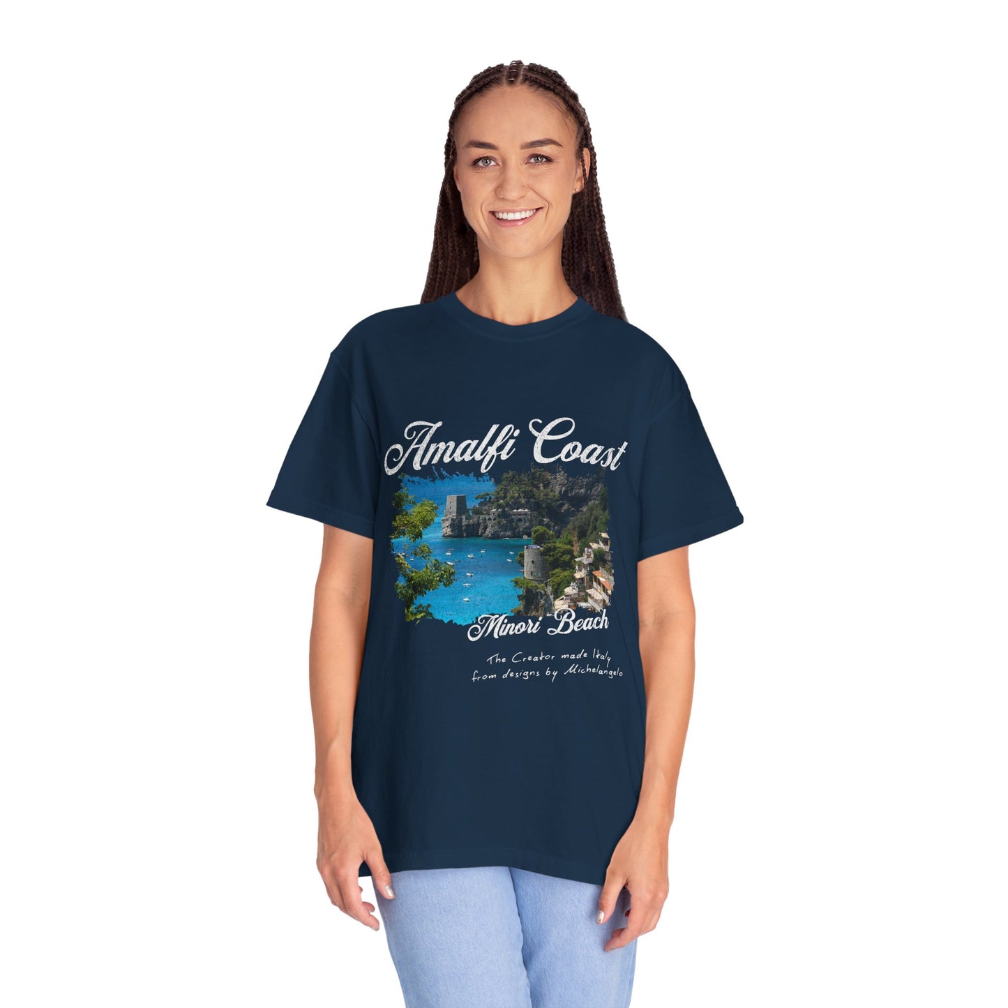 Minori Beach Amalfi Coast Graphic T-Shirt