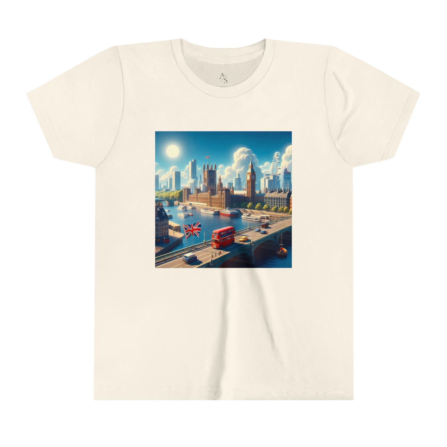 London Disney Pixar Style Youth Short Sleeve Tee